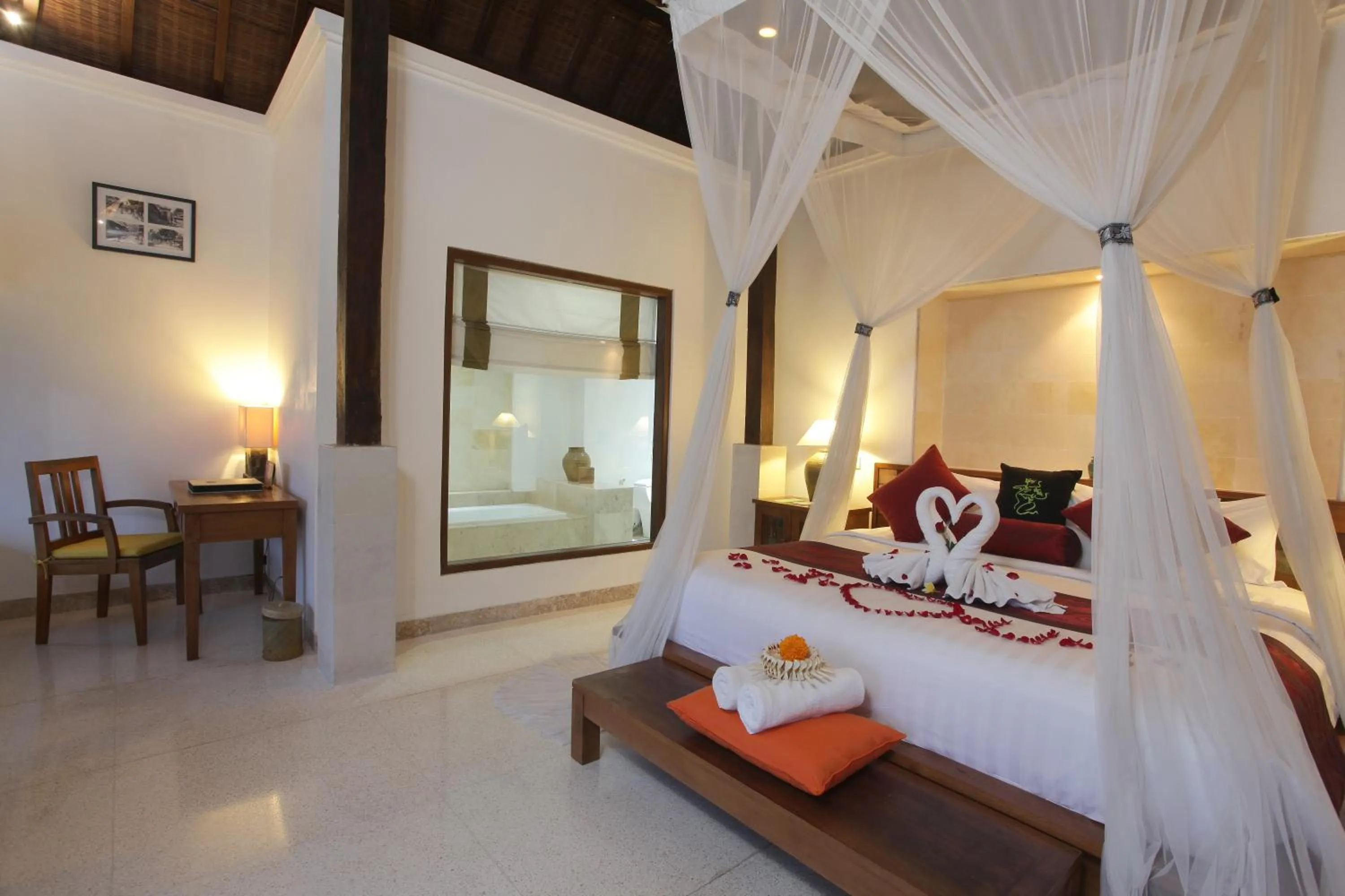 Bed in Alam Ubud Culture Villas And Residences