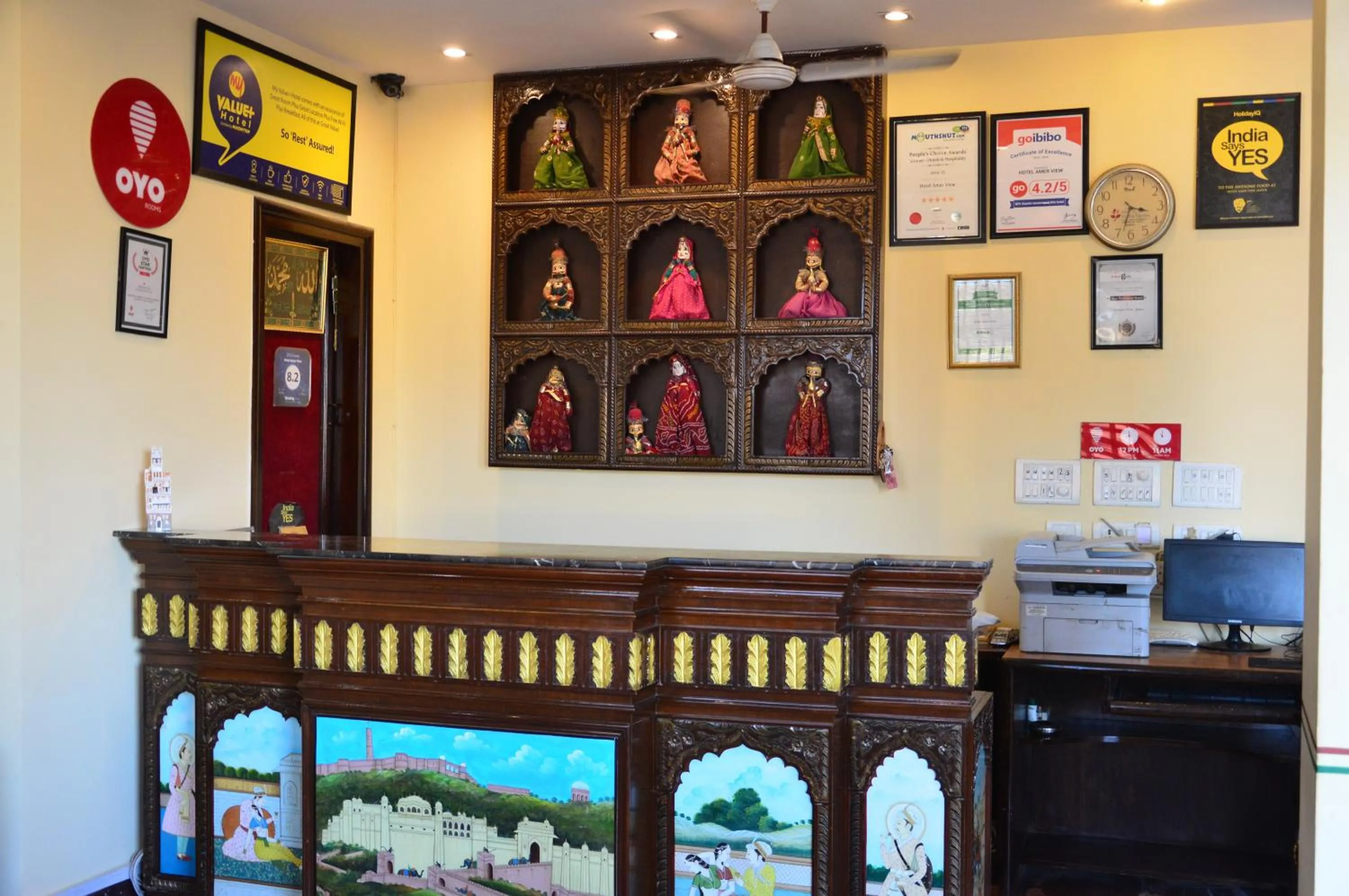 Lobby or reception in Hotel Amer View