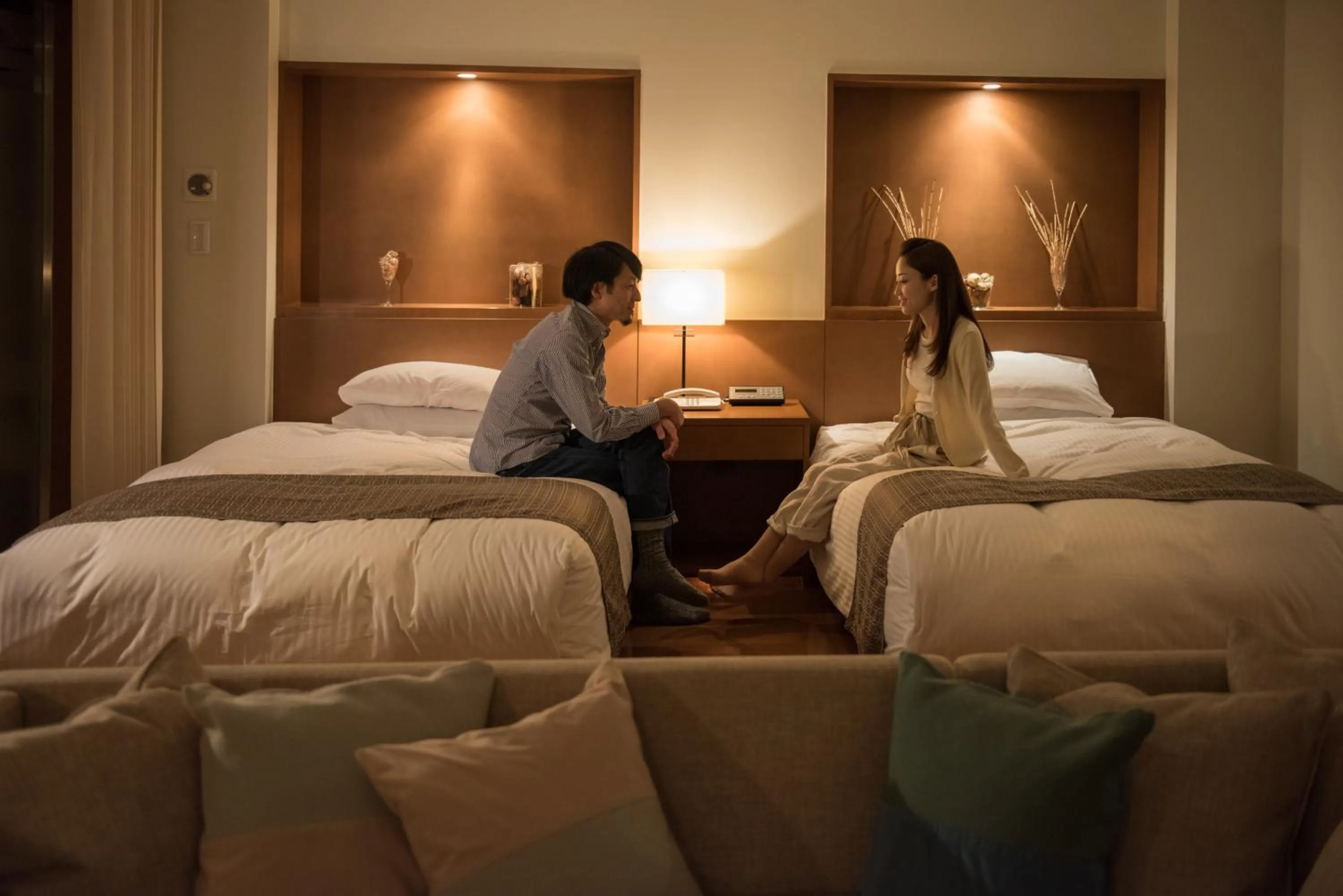 People, Bed in Sapporo Park Hotel