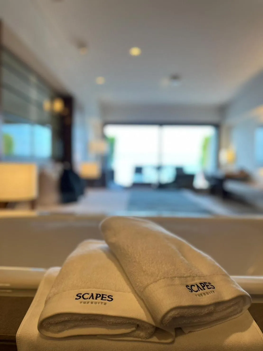 towels in Scapes The Suite