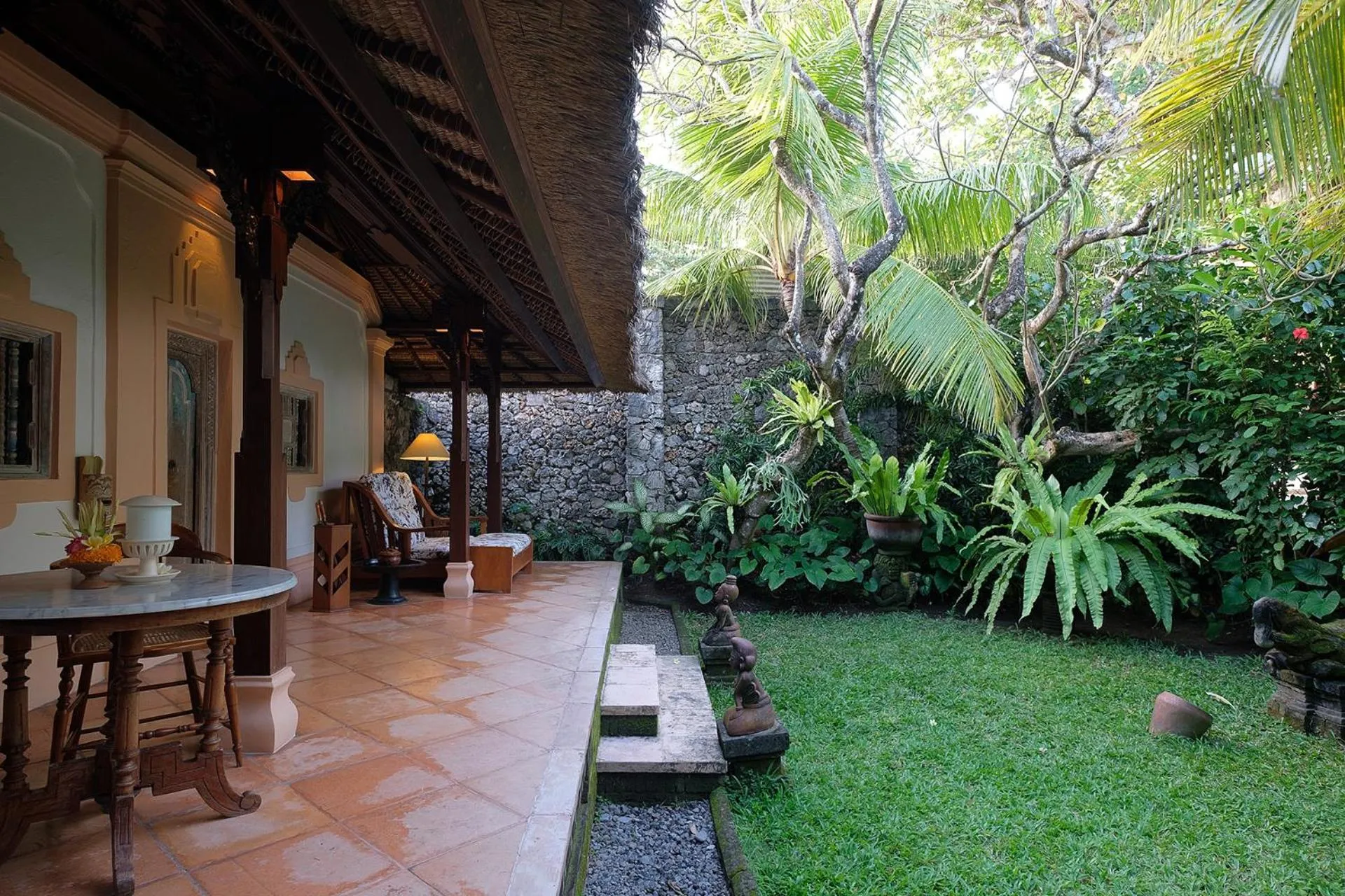 Patio in Tandjung Sari Hotel