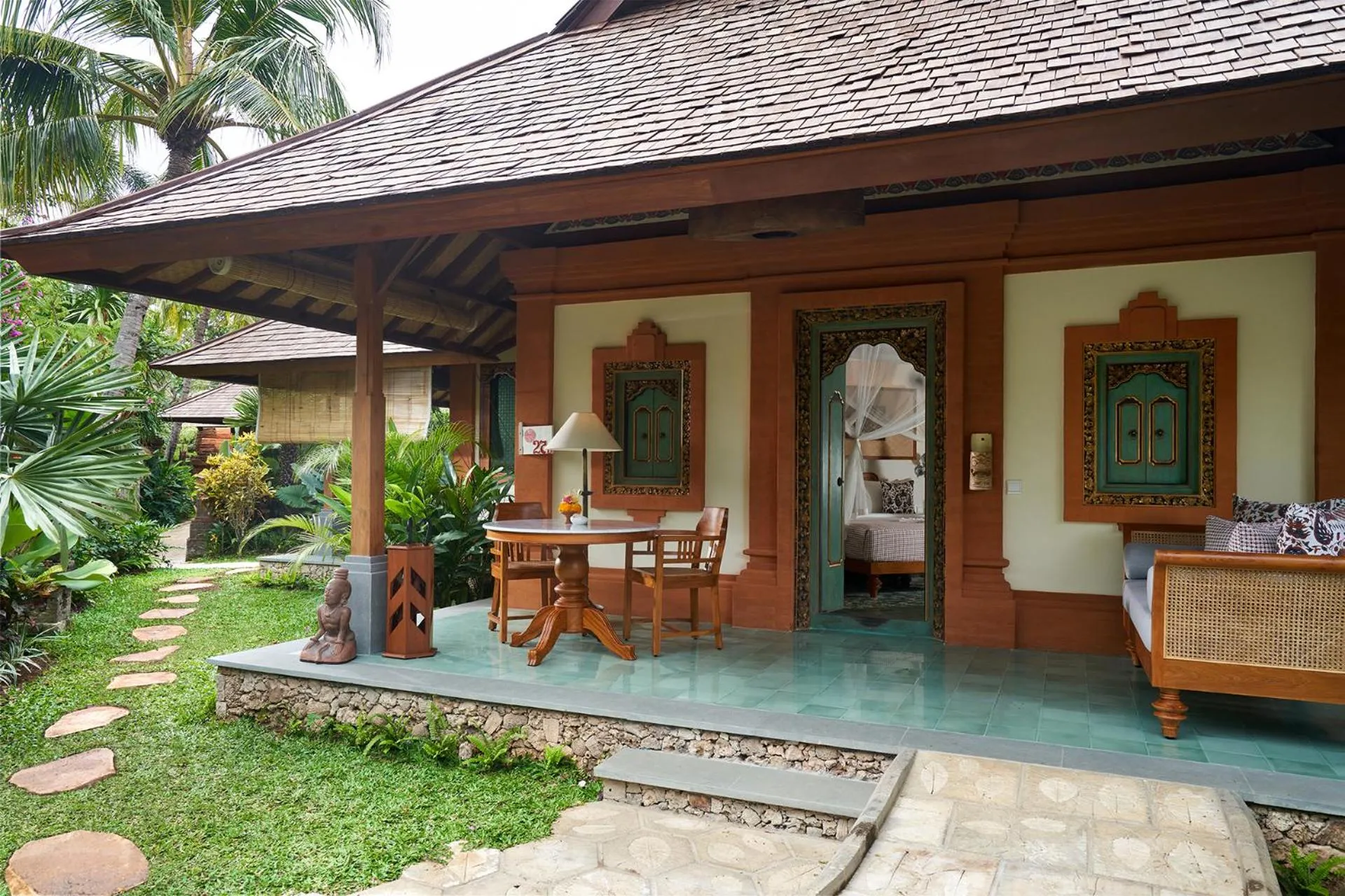 Garden view in Tandjung Sari Hotel