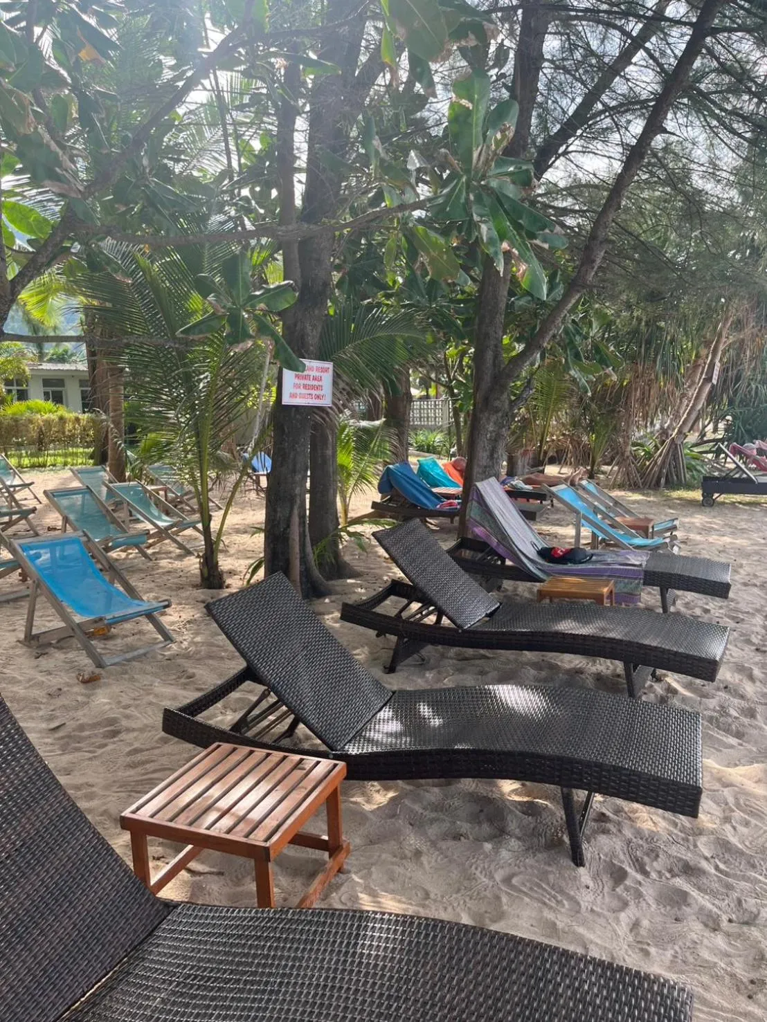 sunbed in Lanta Island Resort