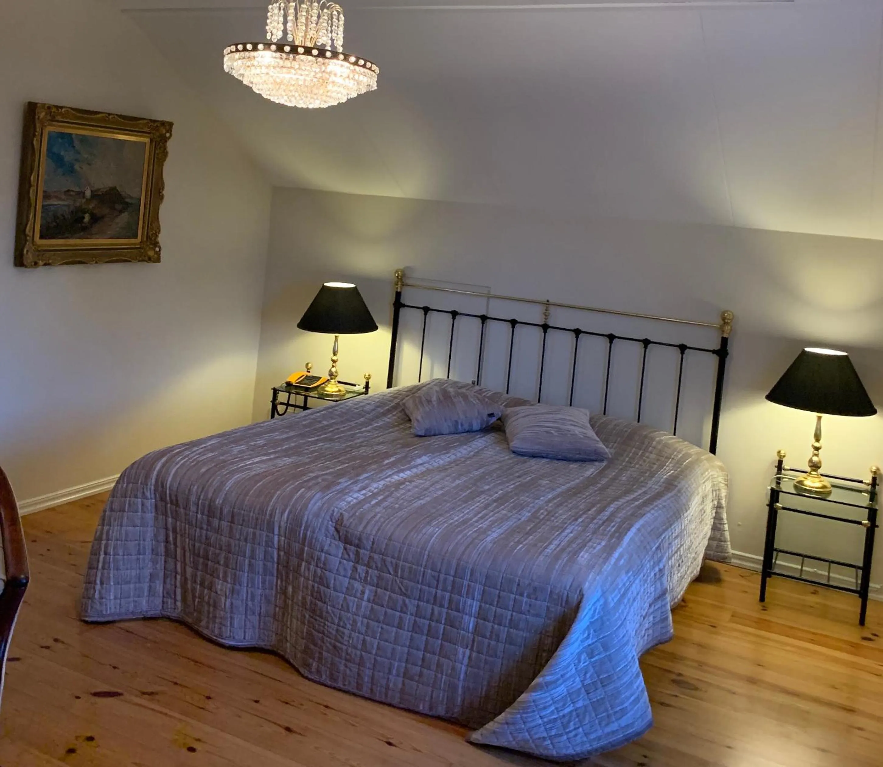 Bed in Nya Pallas Hotel