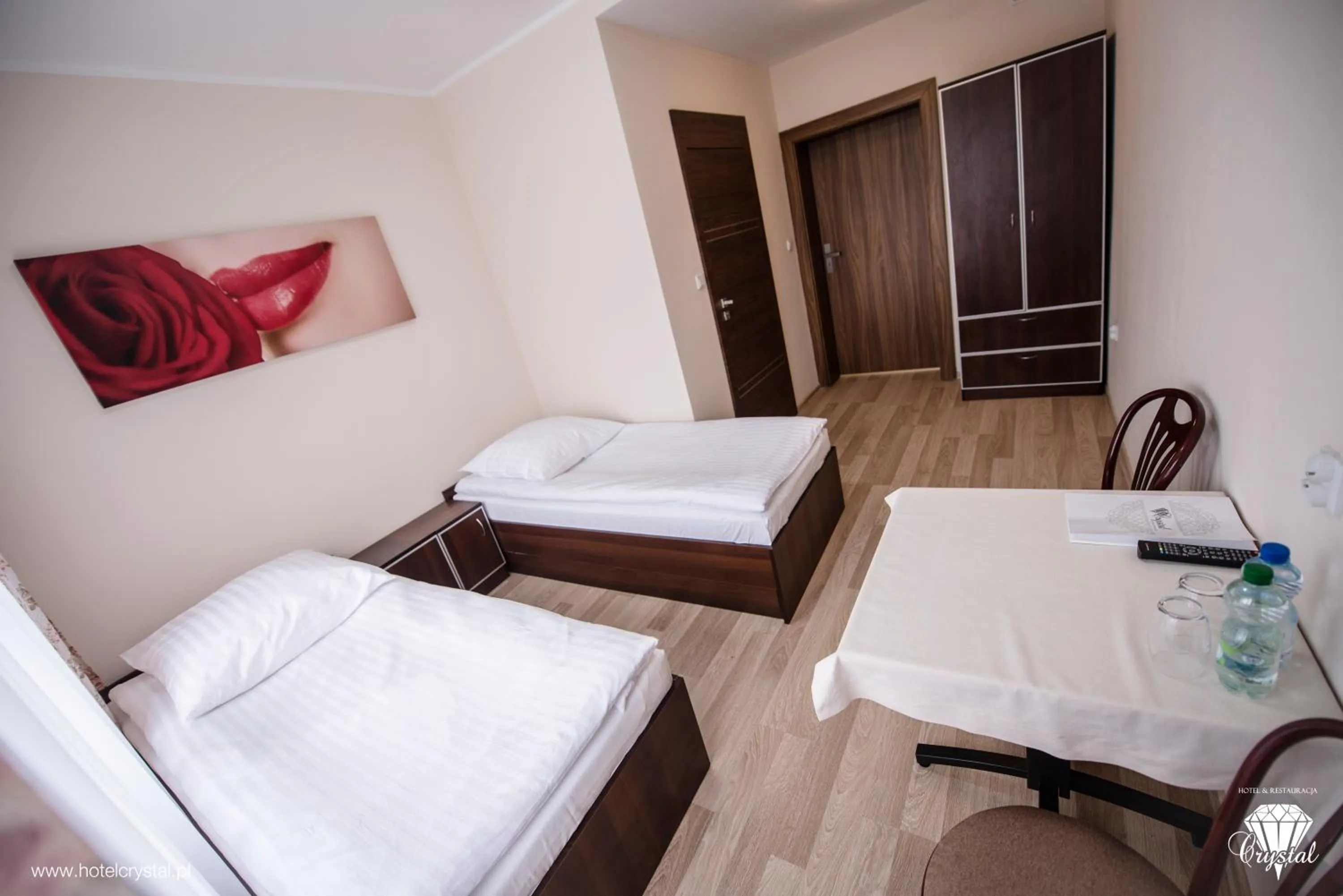 Bed in Hotel Crystal