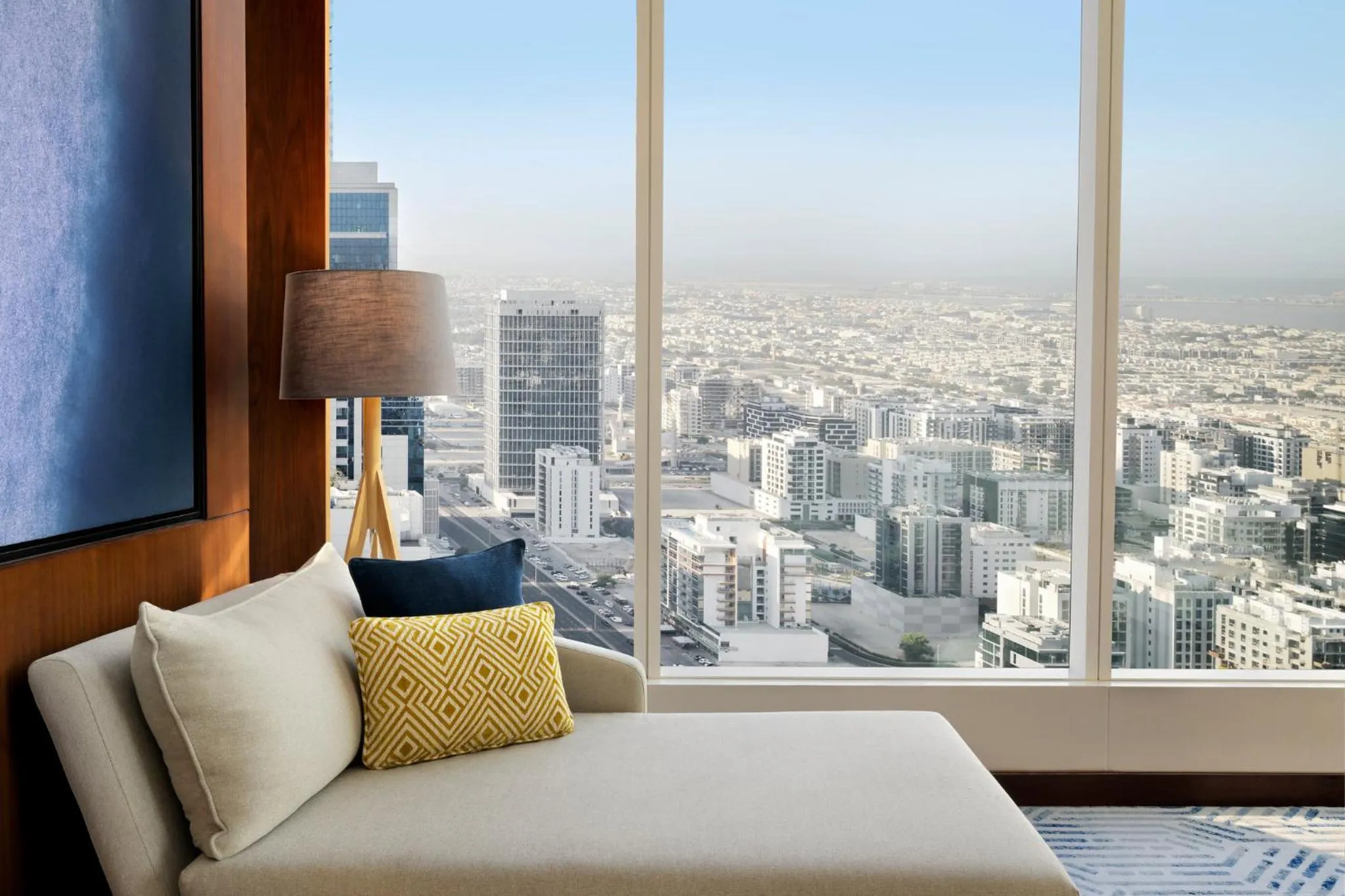 View (from property/room), Bed in voco Dubai by IHG