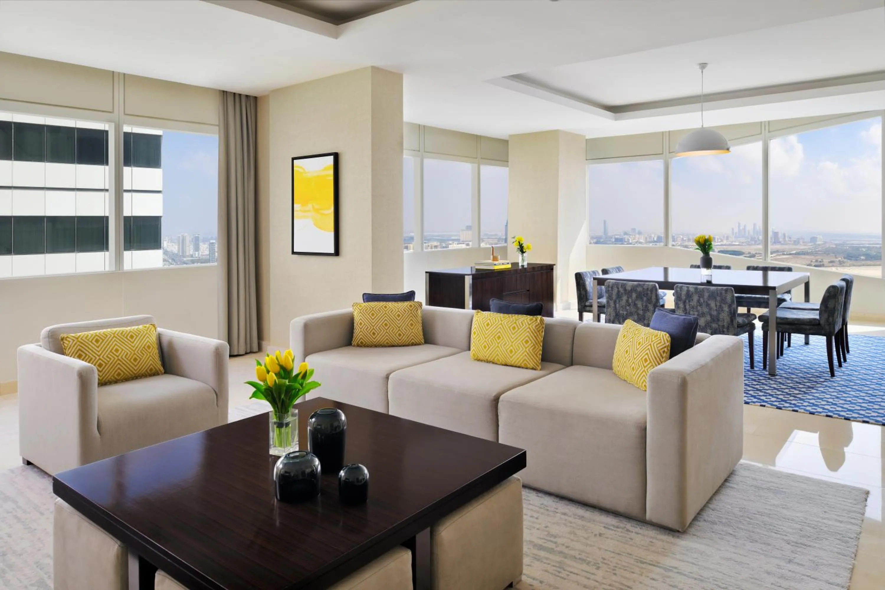 Living room in voco Dubai by IHG