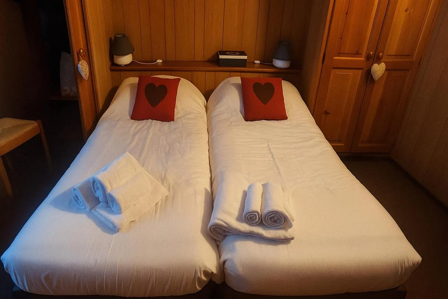 Bed in Locanda del Lysjoch