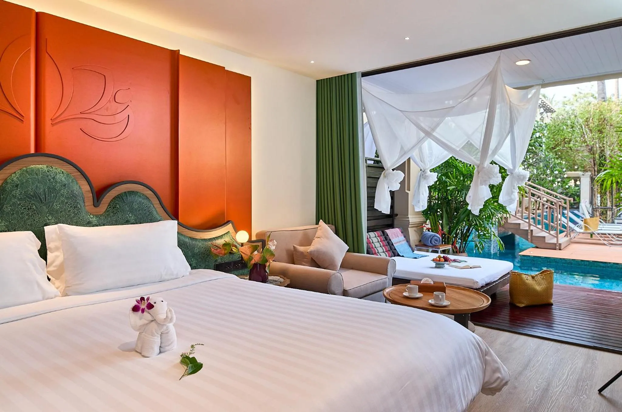 View (from property/room), Bed in Burasari Phuket Resort & Spa