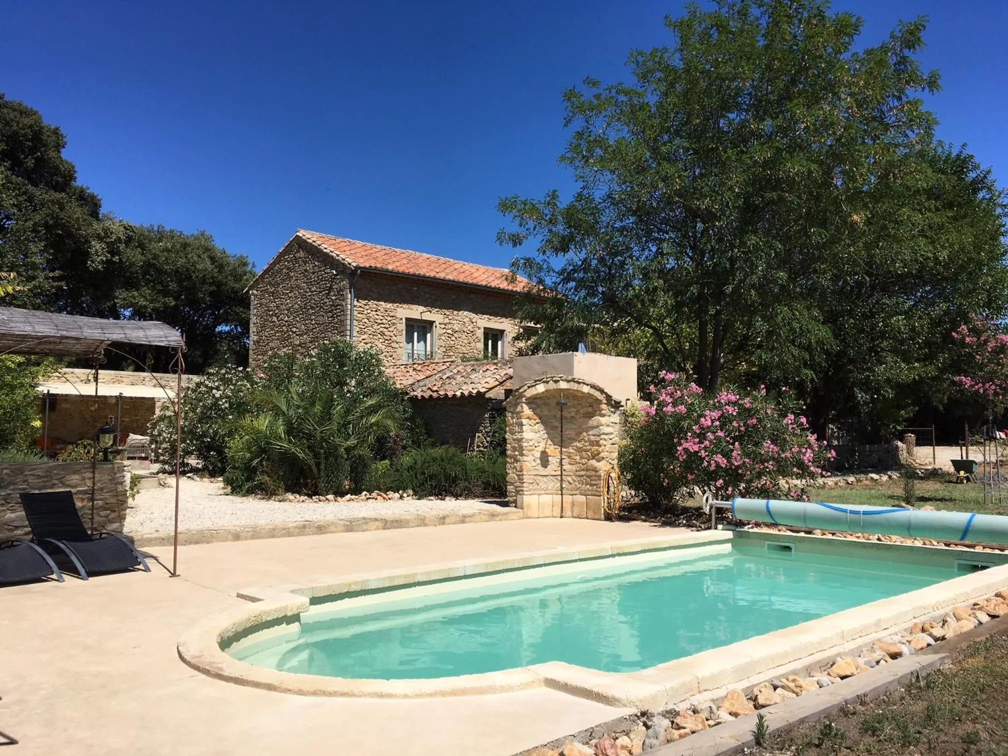 Swimming pool in mas de costebelle