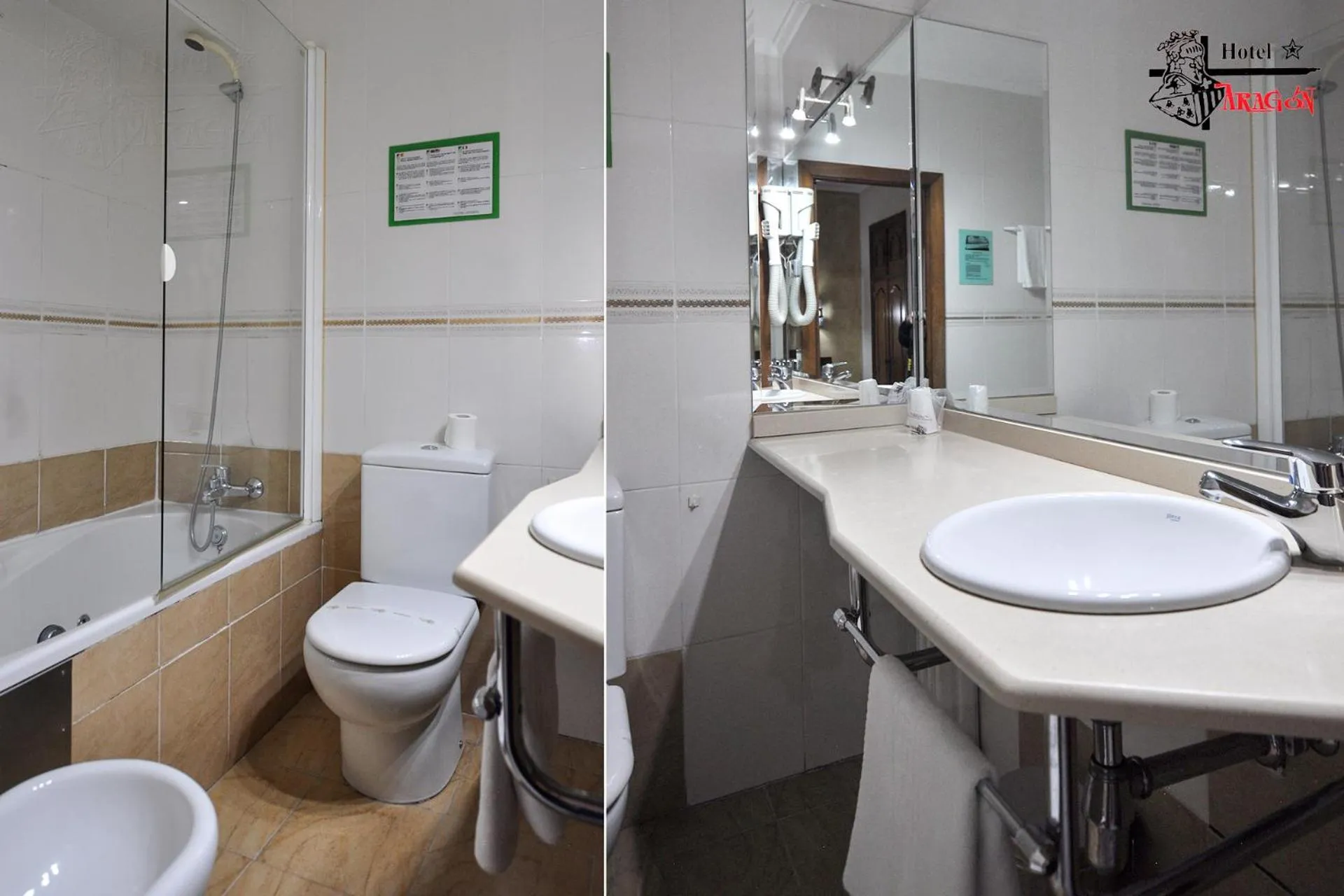 Bathroom in Hotel Aragón