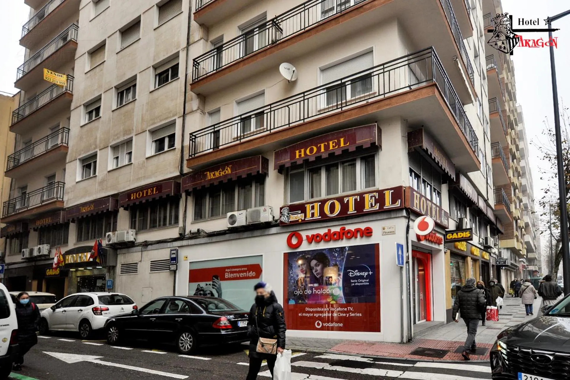 Facade/entrance in Hotel Aragón