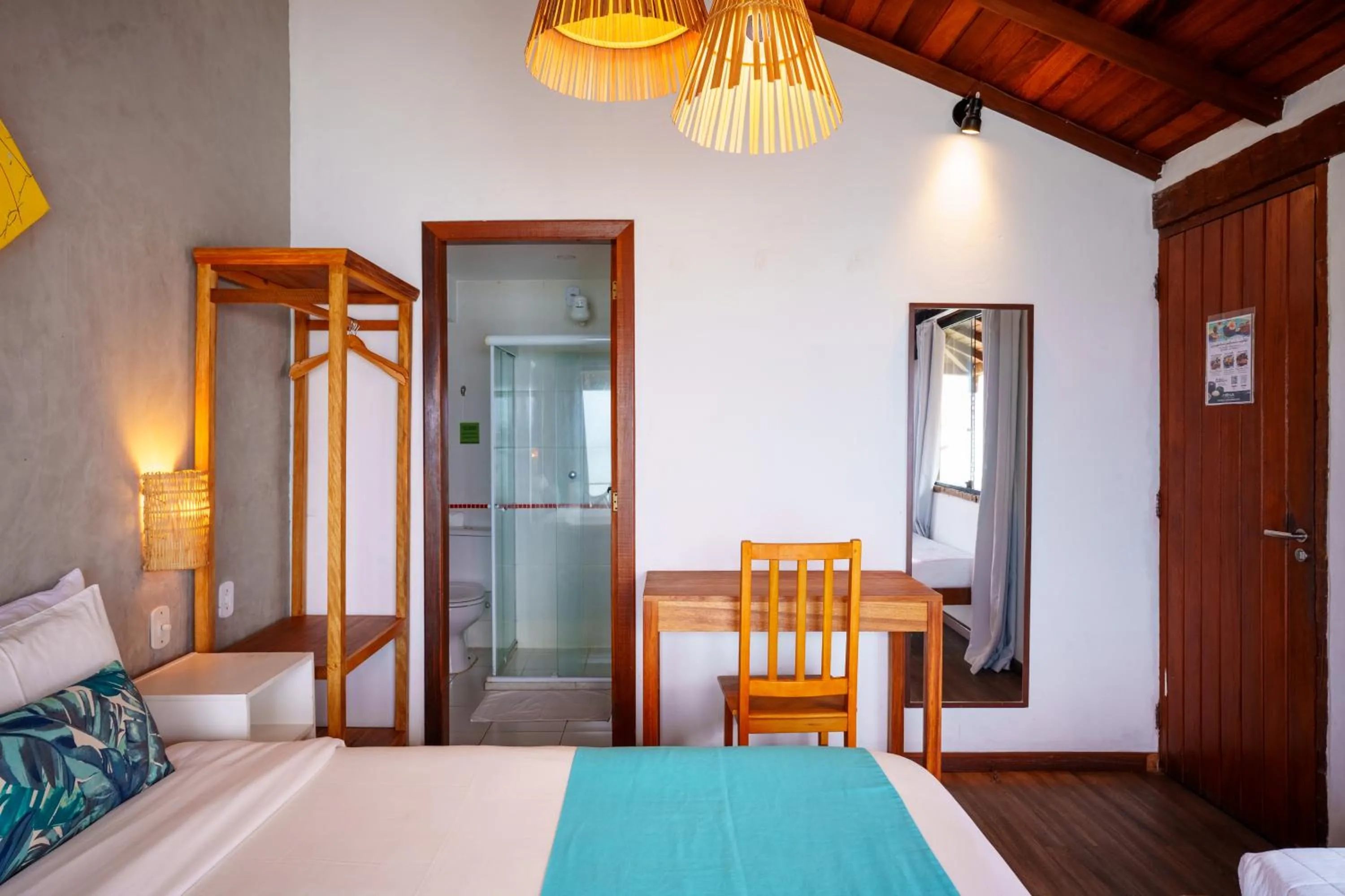 Bed in Bamboo Búzios Hostel