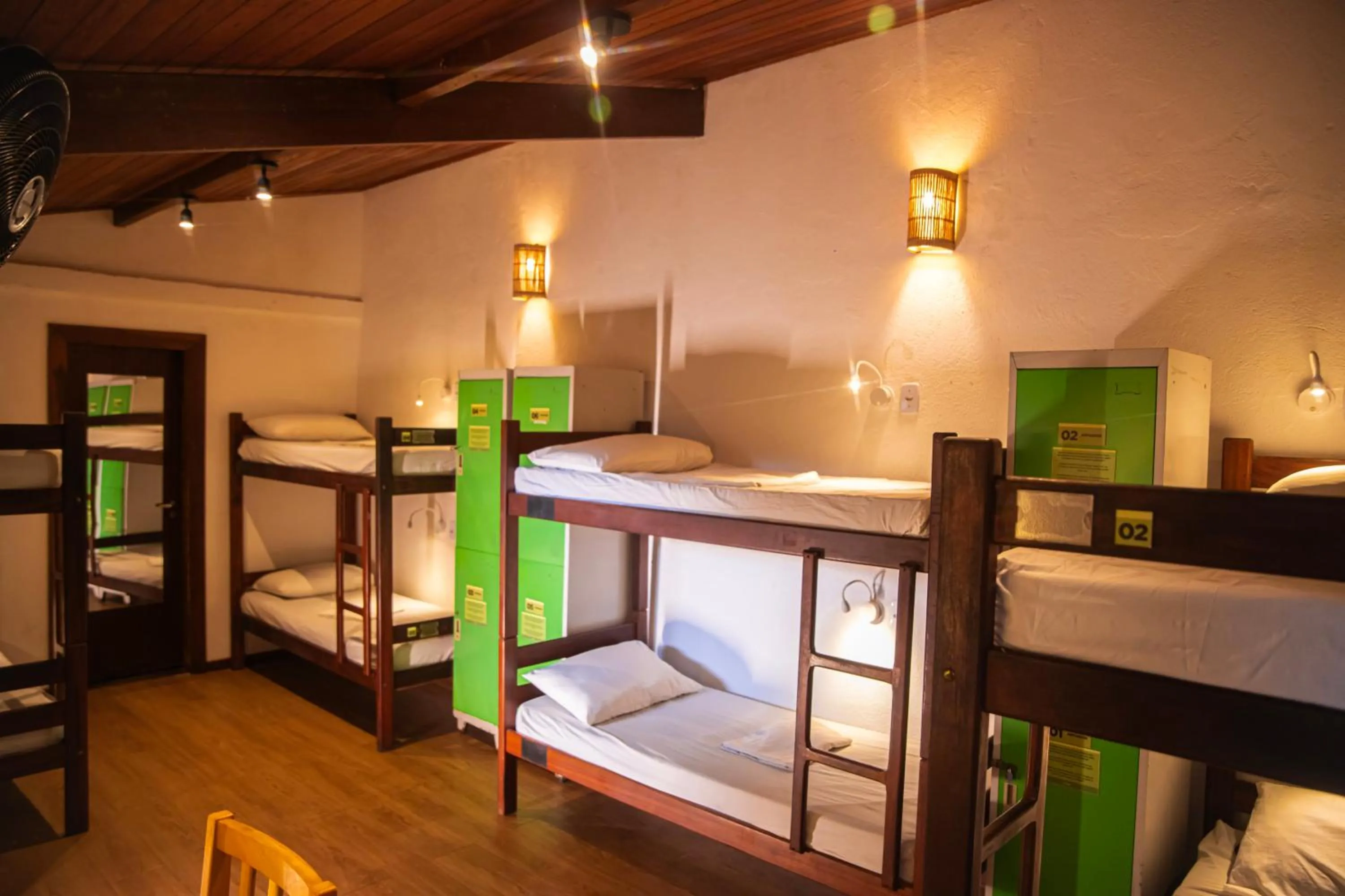 Bed in Bamboo Búzios Hostel