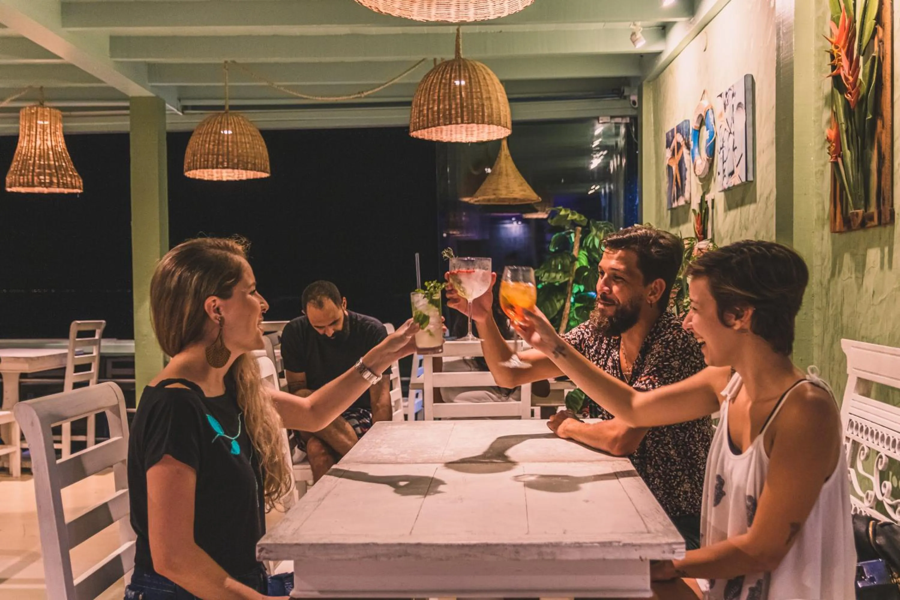 People in Bamboo Búzios Hostel