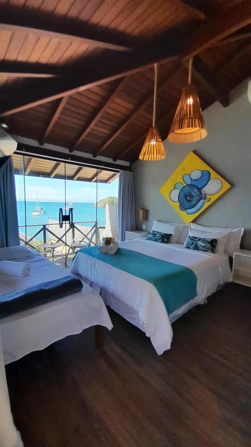 Bed in Bamboo Búzios Hostel