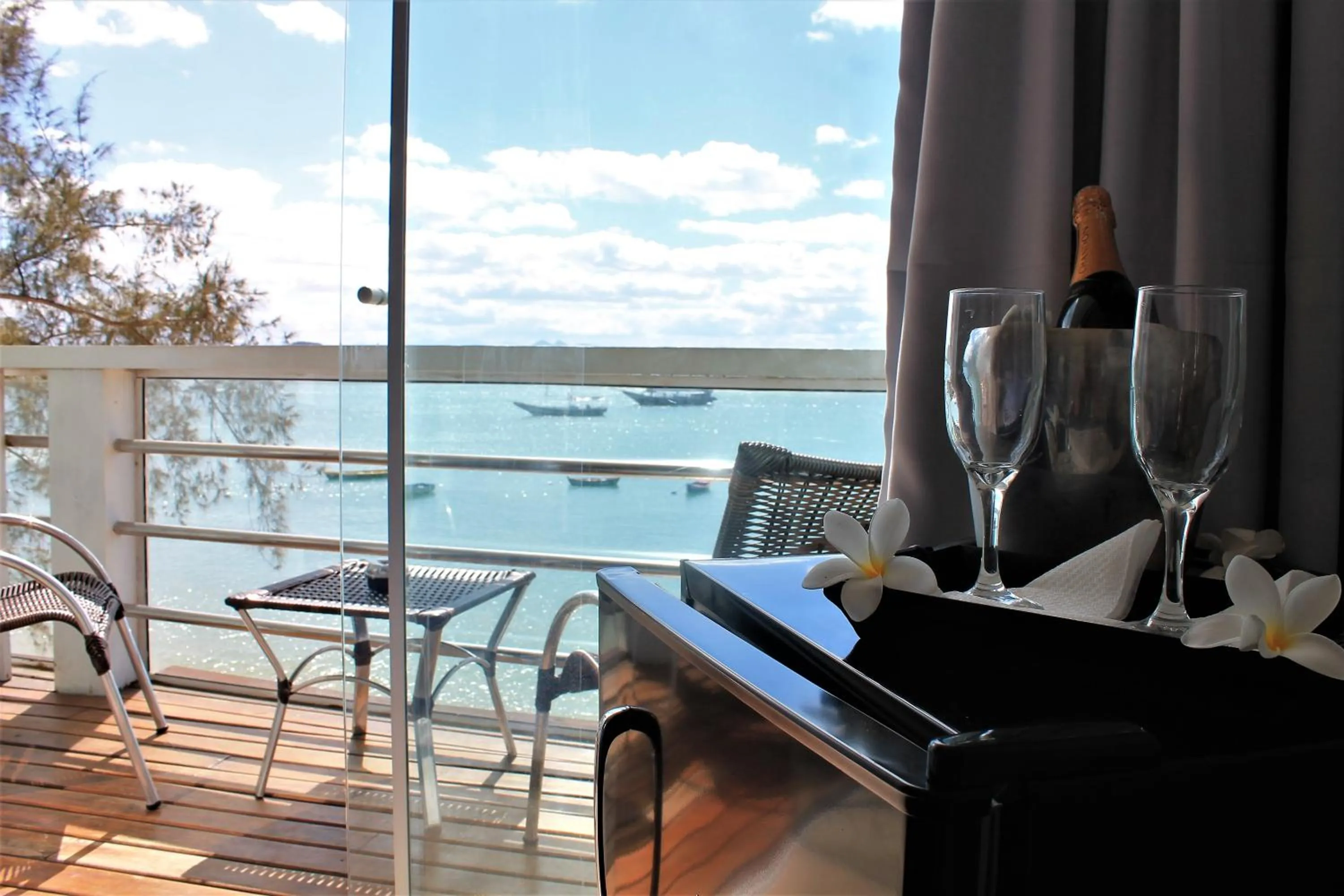 Balcony/Terrace in Bamboo Búzios Hostel