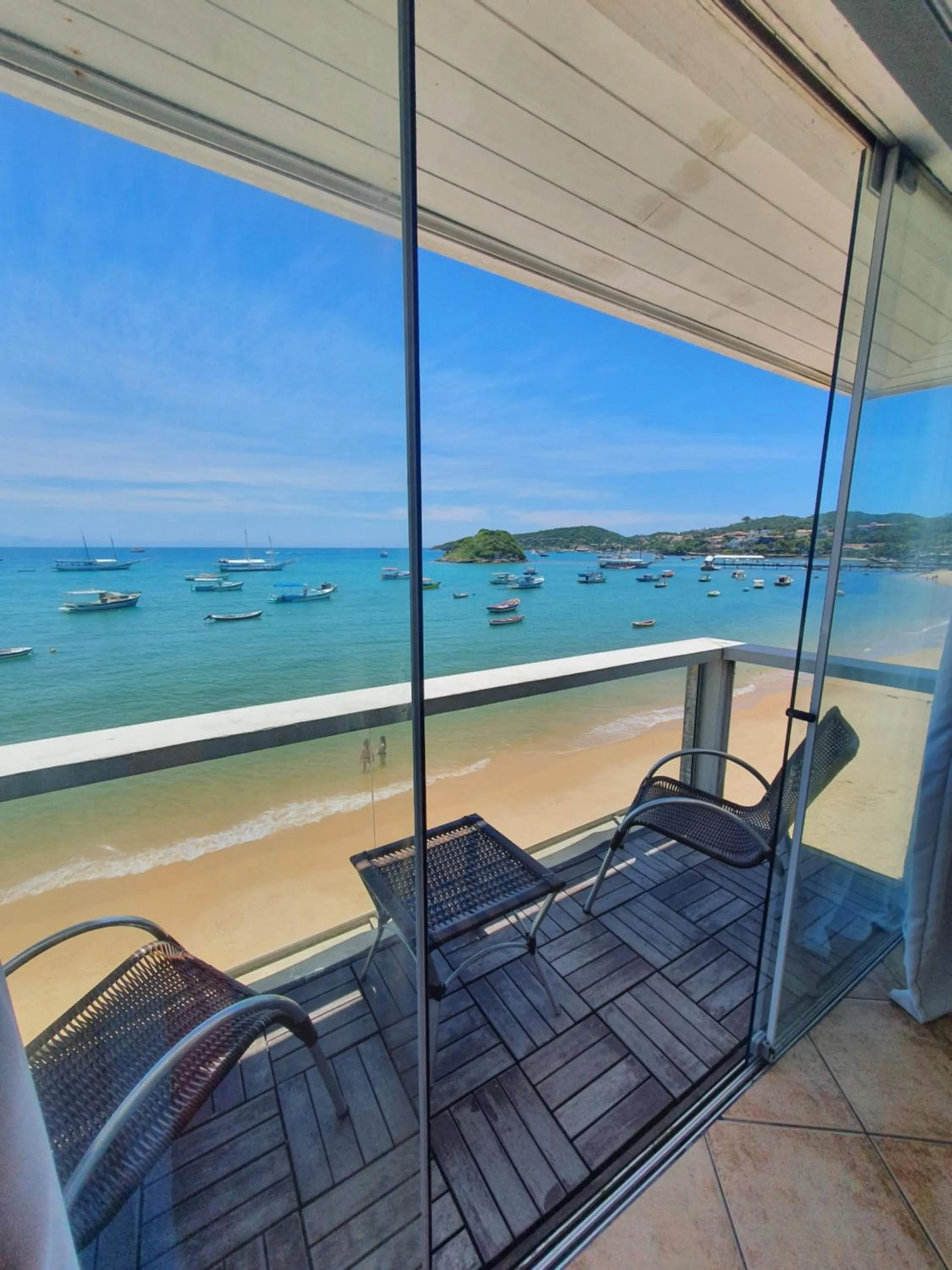 Balcony/Terrace in Bamboo Búzios Hostel