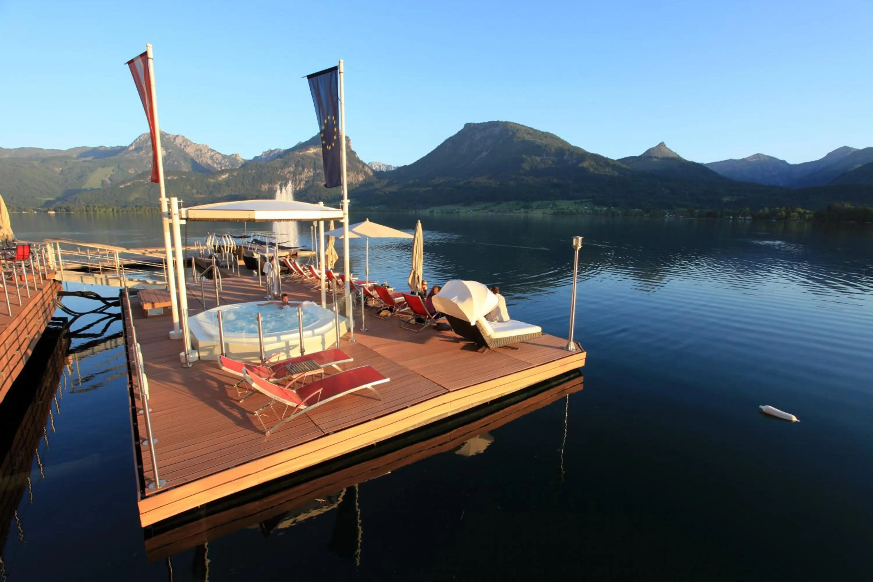 Hot Tub in Romantik Residenz (Ferienwohnungen Hotel Im Weissen Rössl) - Dependance