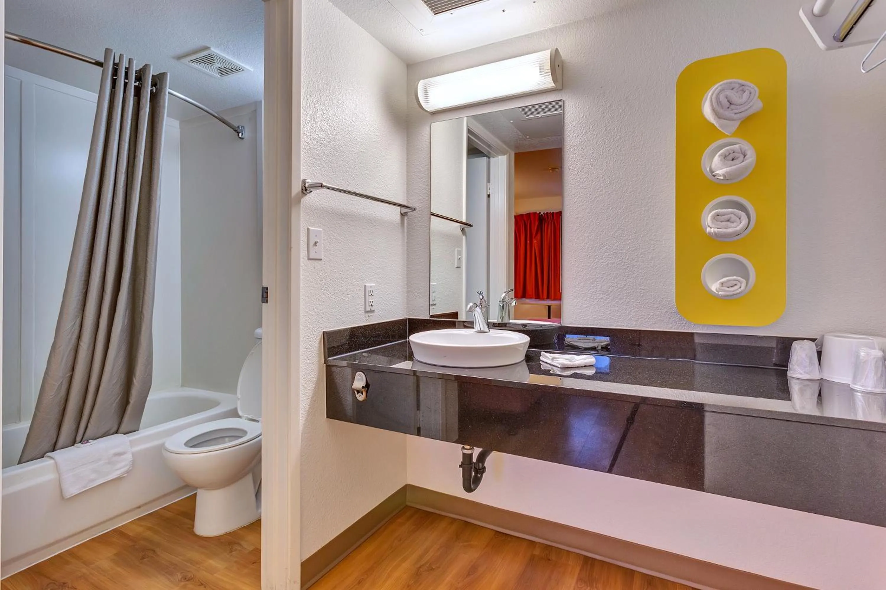 Bathroom in Super 8 by Wyndham Santa Rosa North