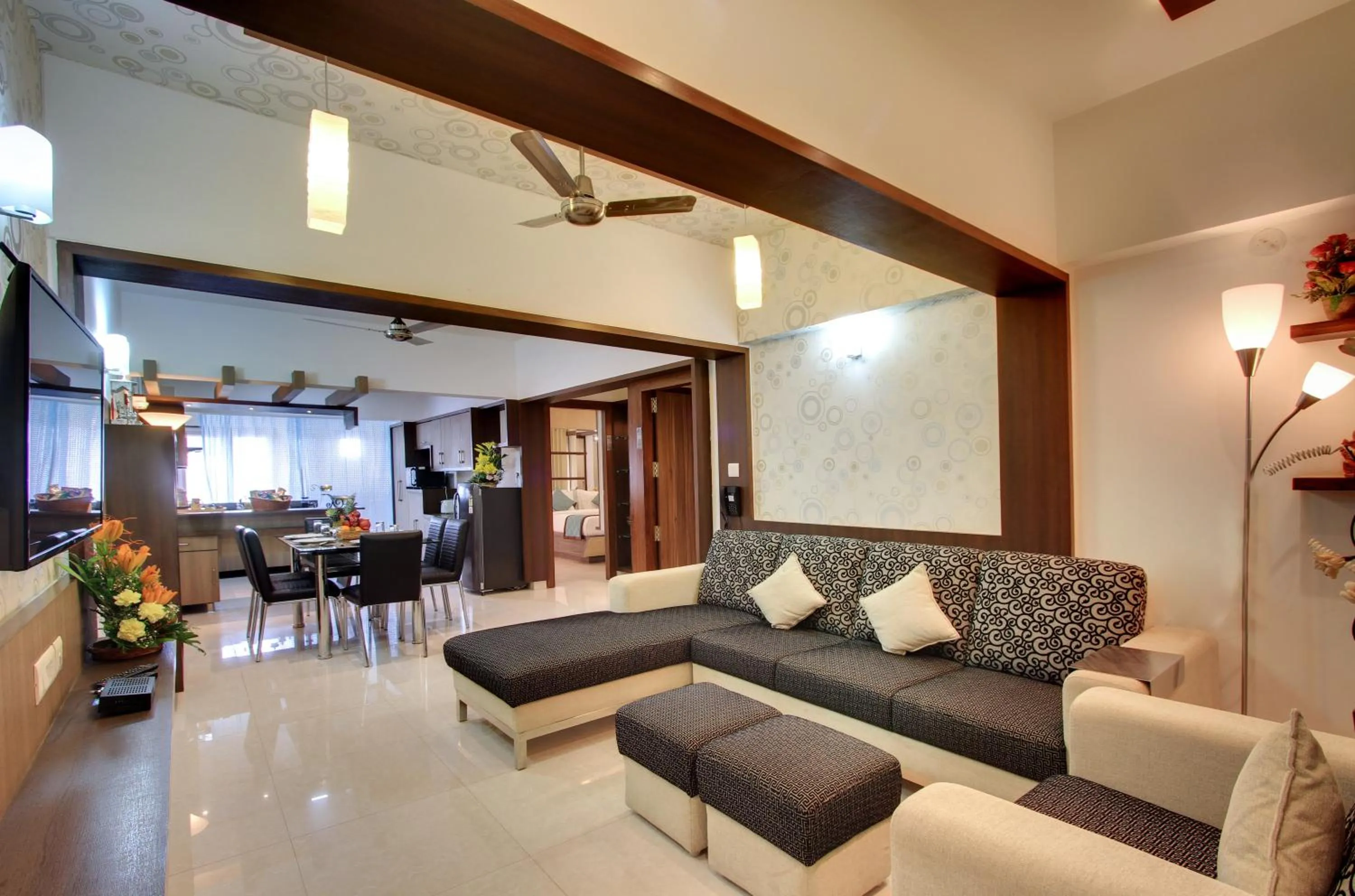 Living room in White Castle Boutique Apartment Hotel