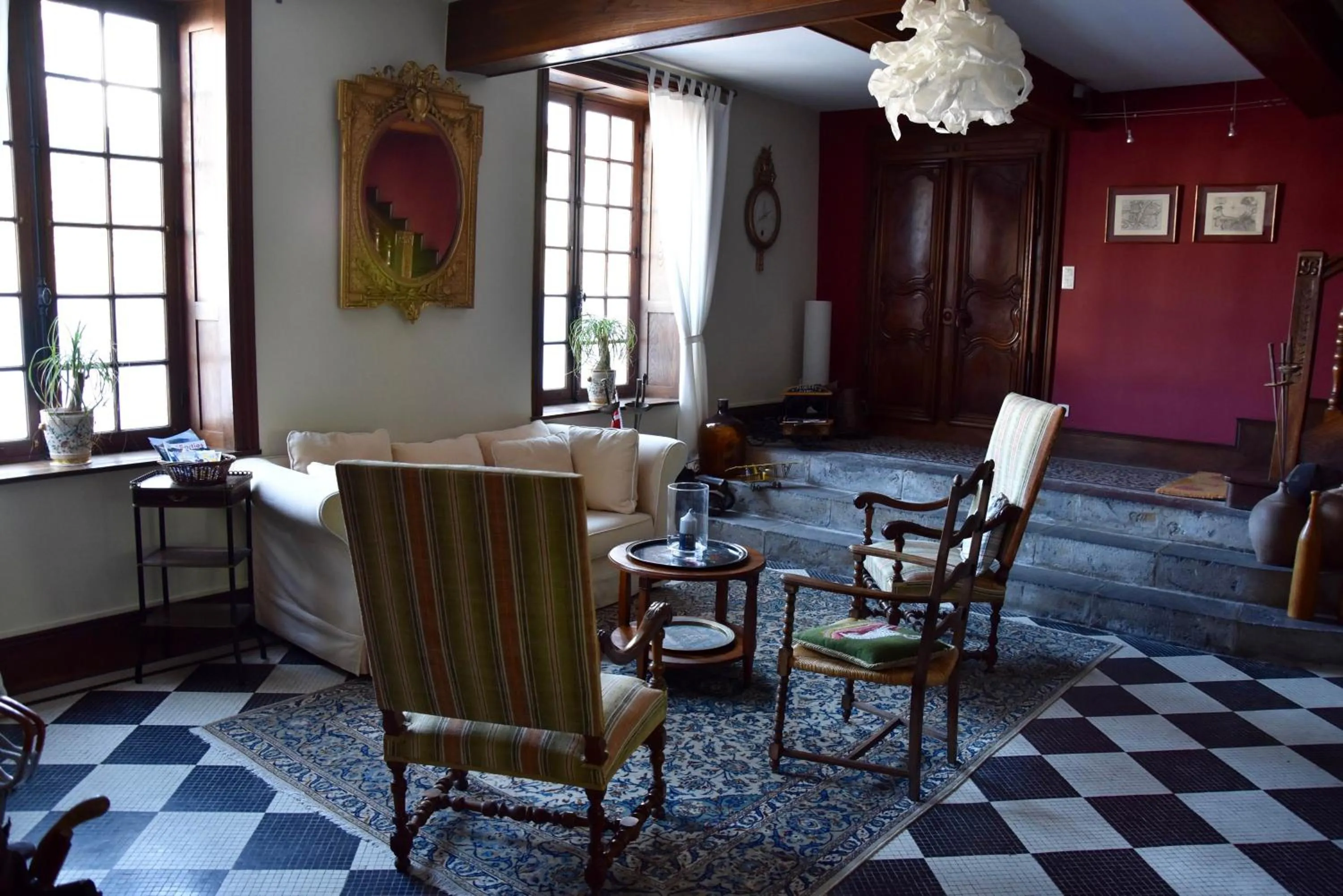 Lobby or reception in Erlande Baïta