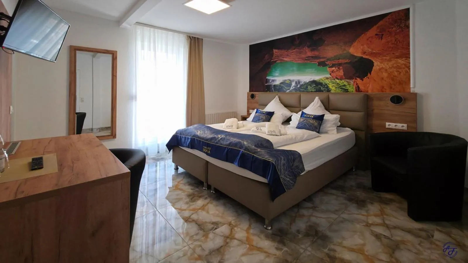 Bedroom, Bed in Hotel Sofia