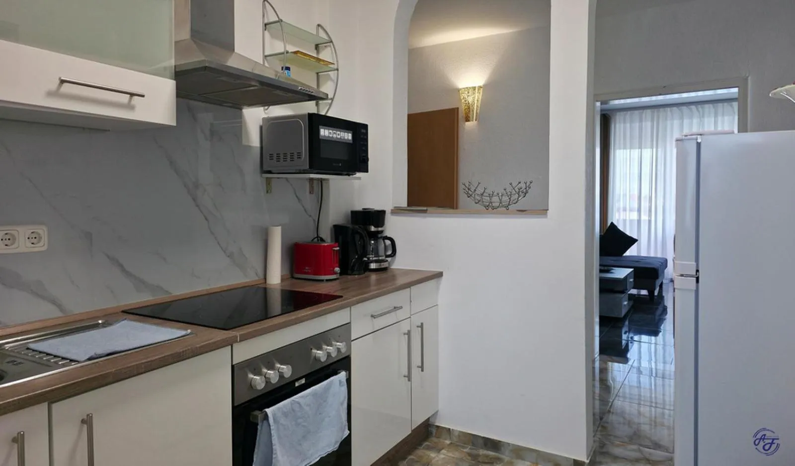 Kitchen or kitchenette in Hotel Sofia