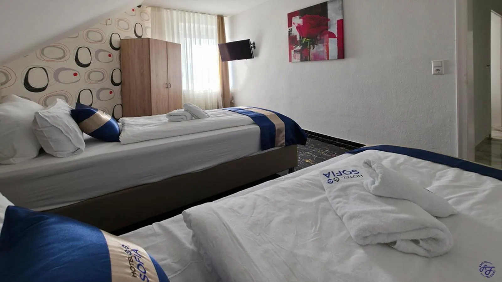 Bedroom, Bed in Hotel Sofia