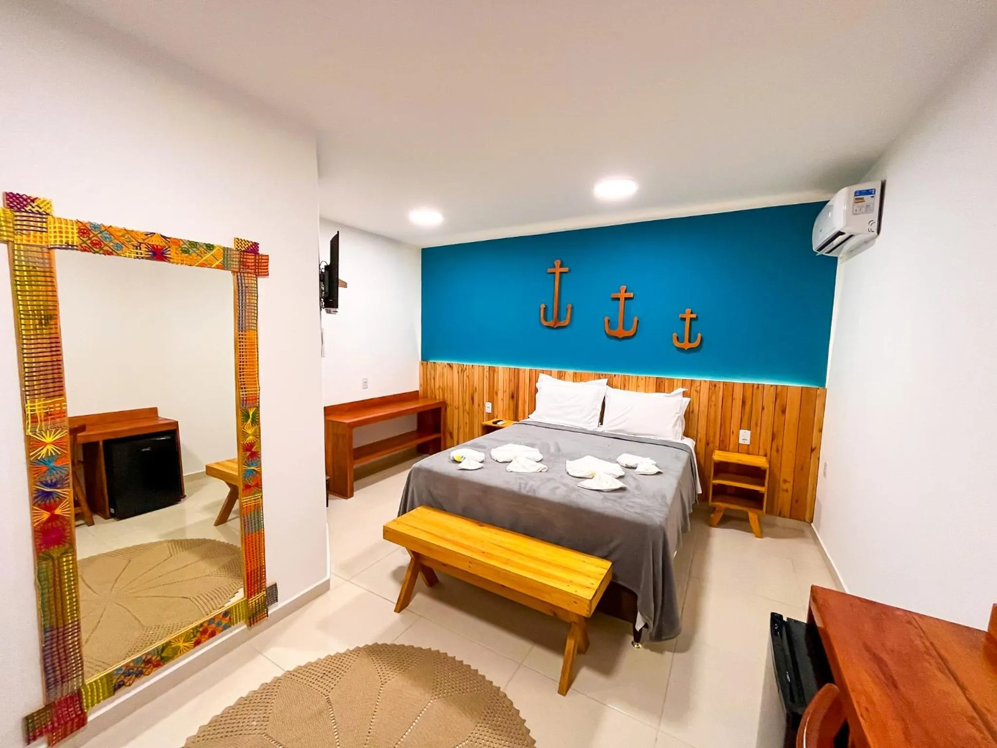 Photo of the whole room, Bed in Pousada Villa Marceneiro Beach