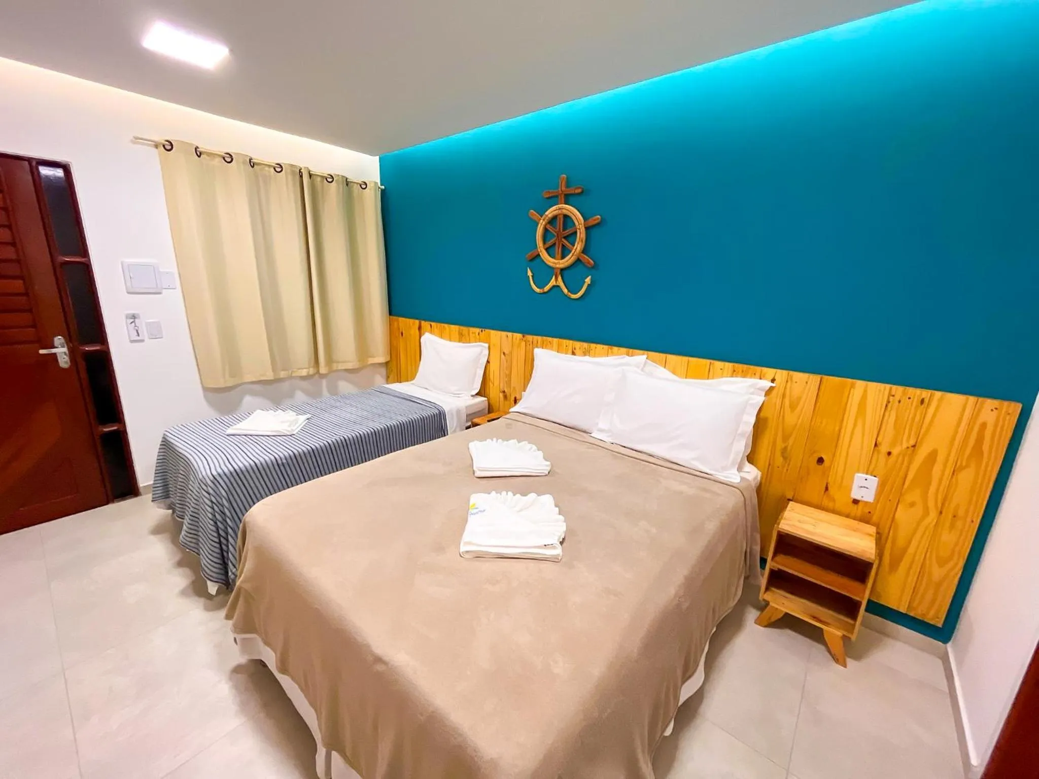 Photo of the whole room, Bed in Pousada Villa Marceneiro Beach