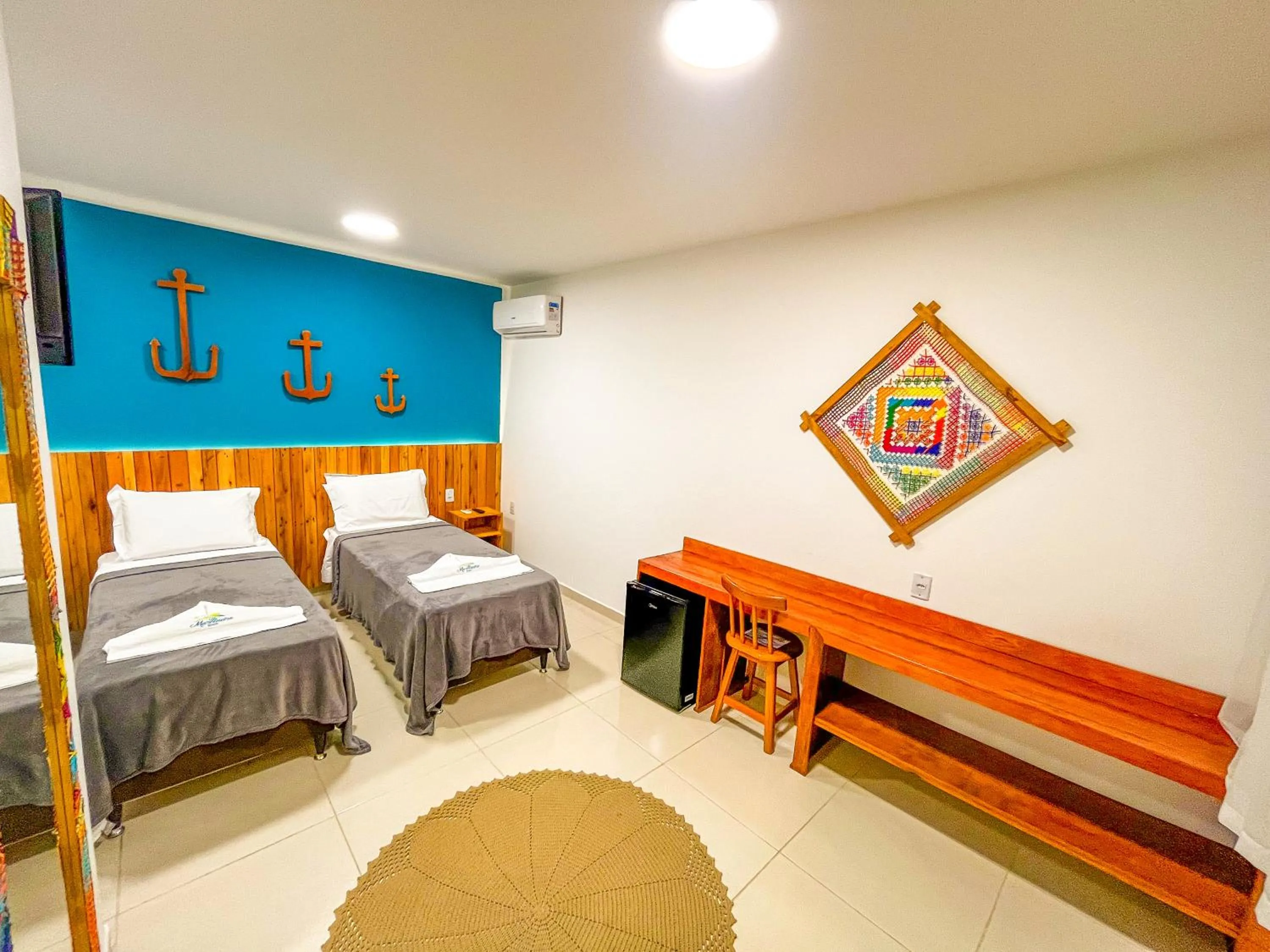 Bed in Pousada Villa Marceneiro Beach