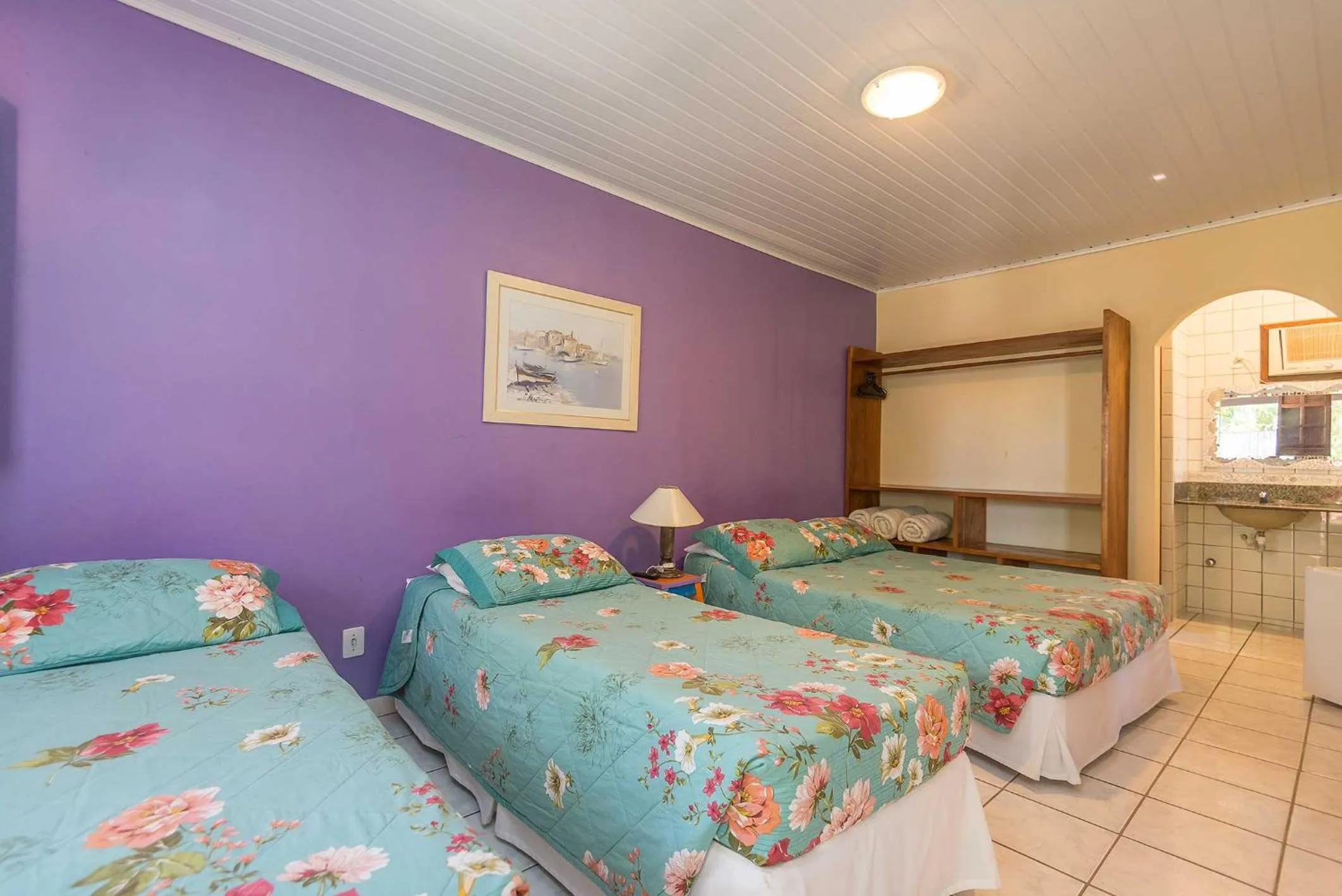 View (from property/room), Bed in Pousada Bemvirá