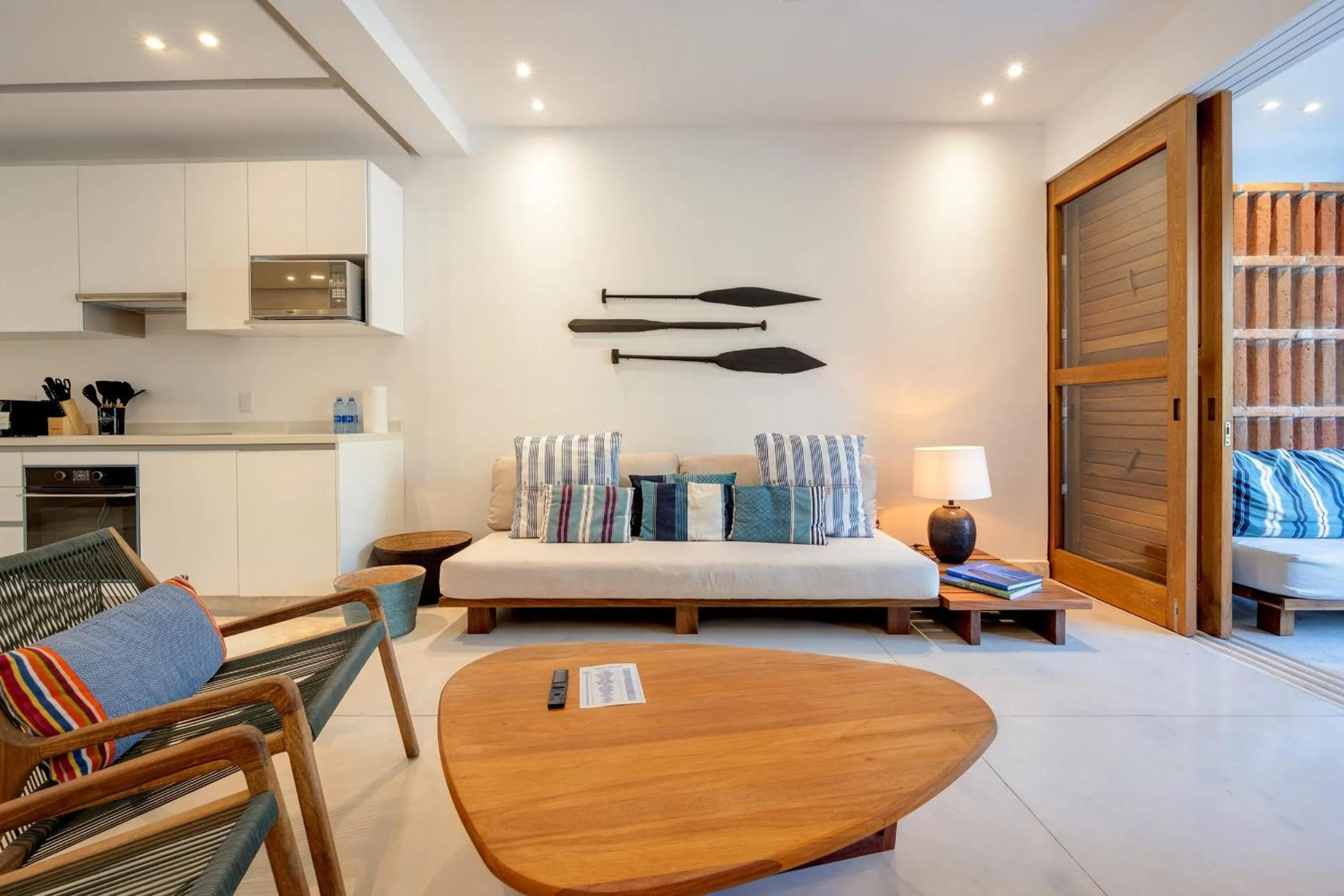 Kitchen or kitchenette, Bed in El Careyes Club & Residences