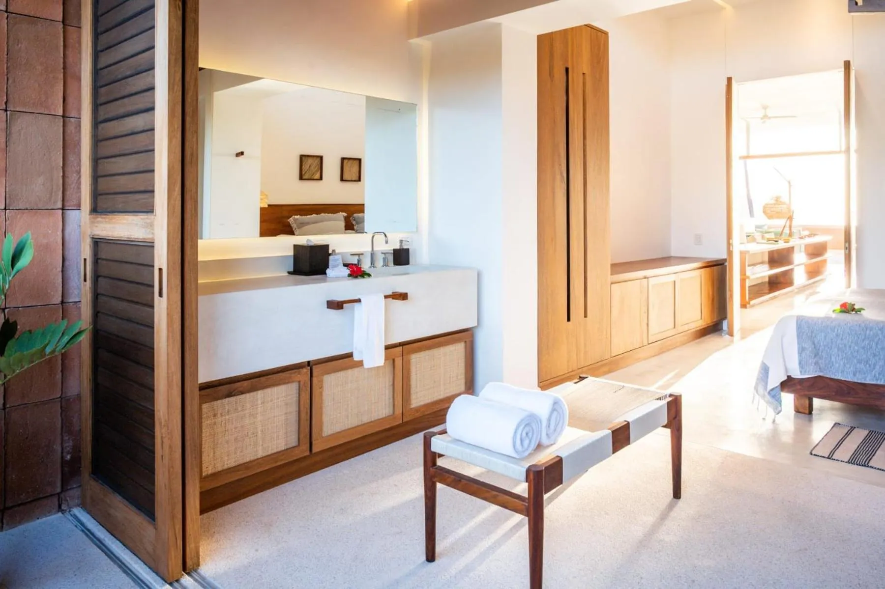 Bathroom, Bed in El Careyes Club & Residences