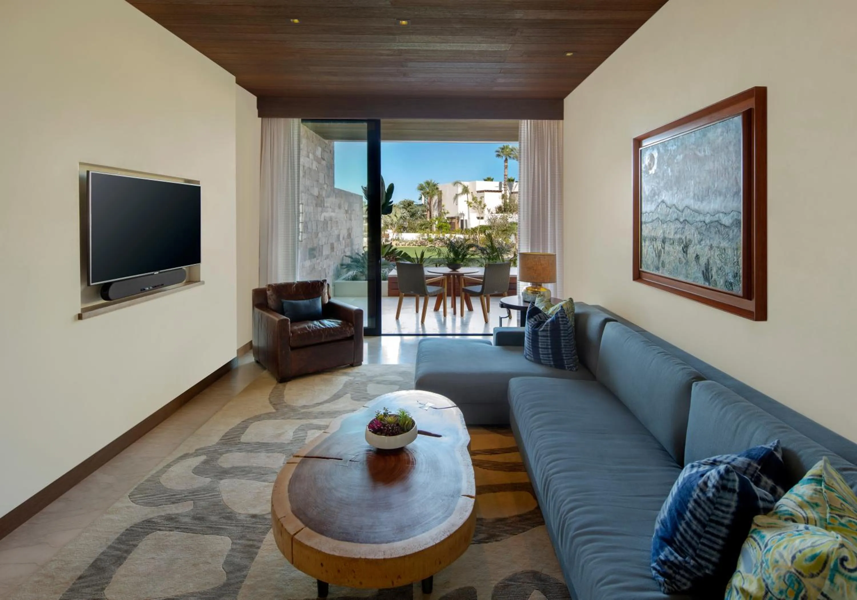 Living room in Chileno Bay Resort & Residences, Auberge Collection