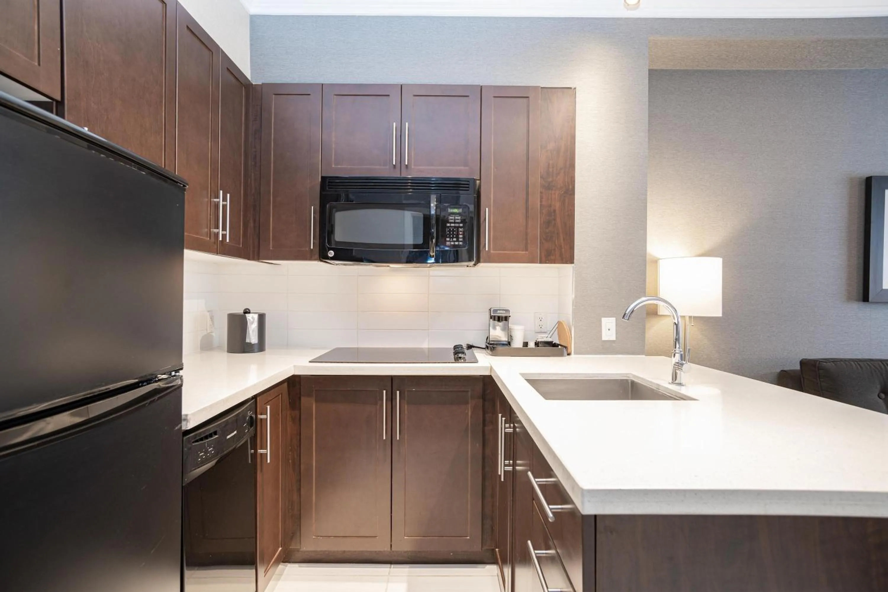 Kitchen or kitchenette in Sandman Signature Edmonton South Hotel