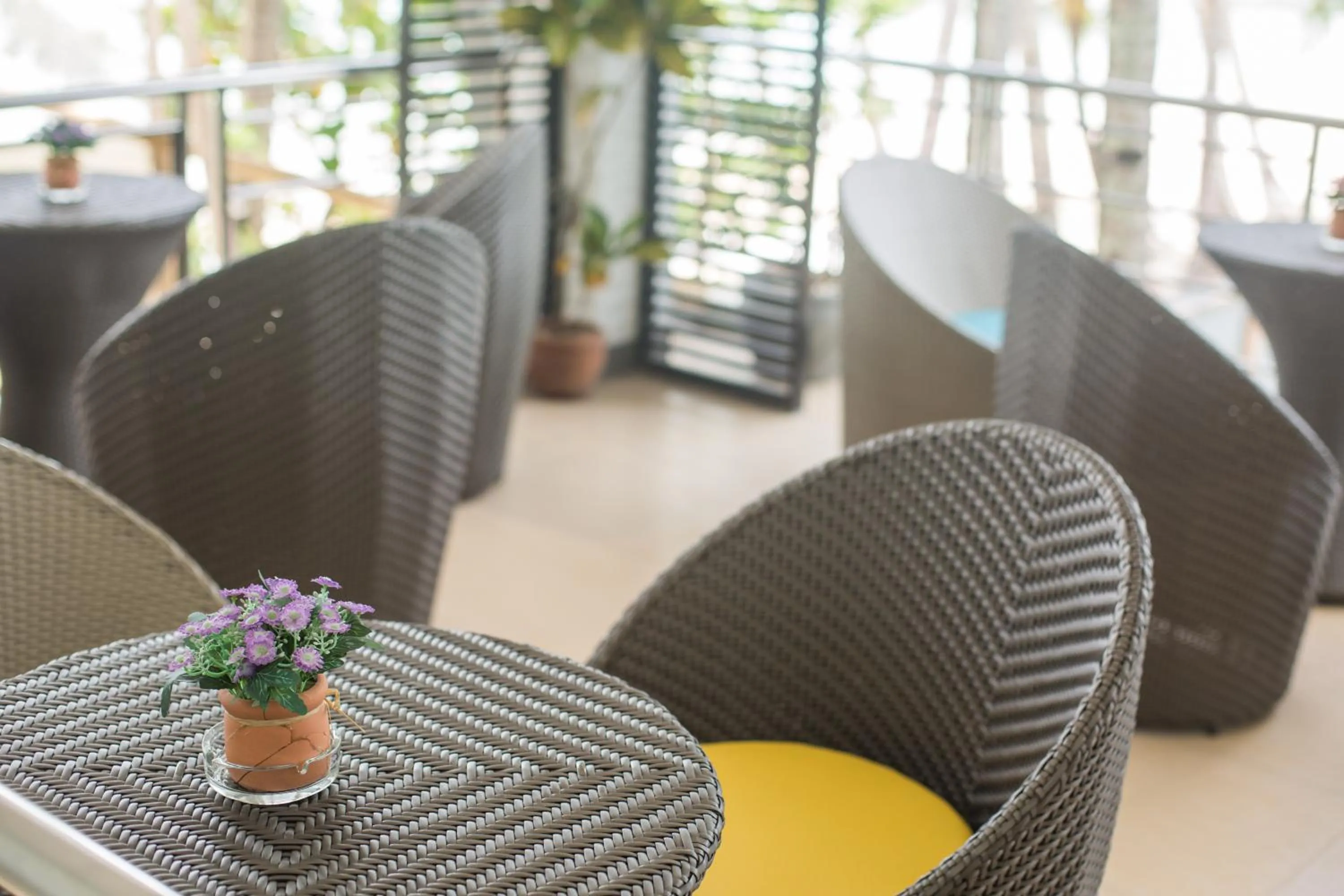 Balcony/Terrace in Grand Blue Beach Hotel
