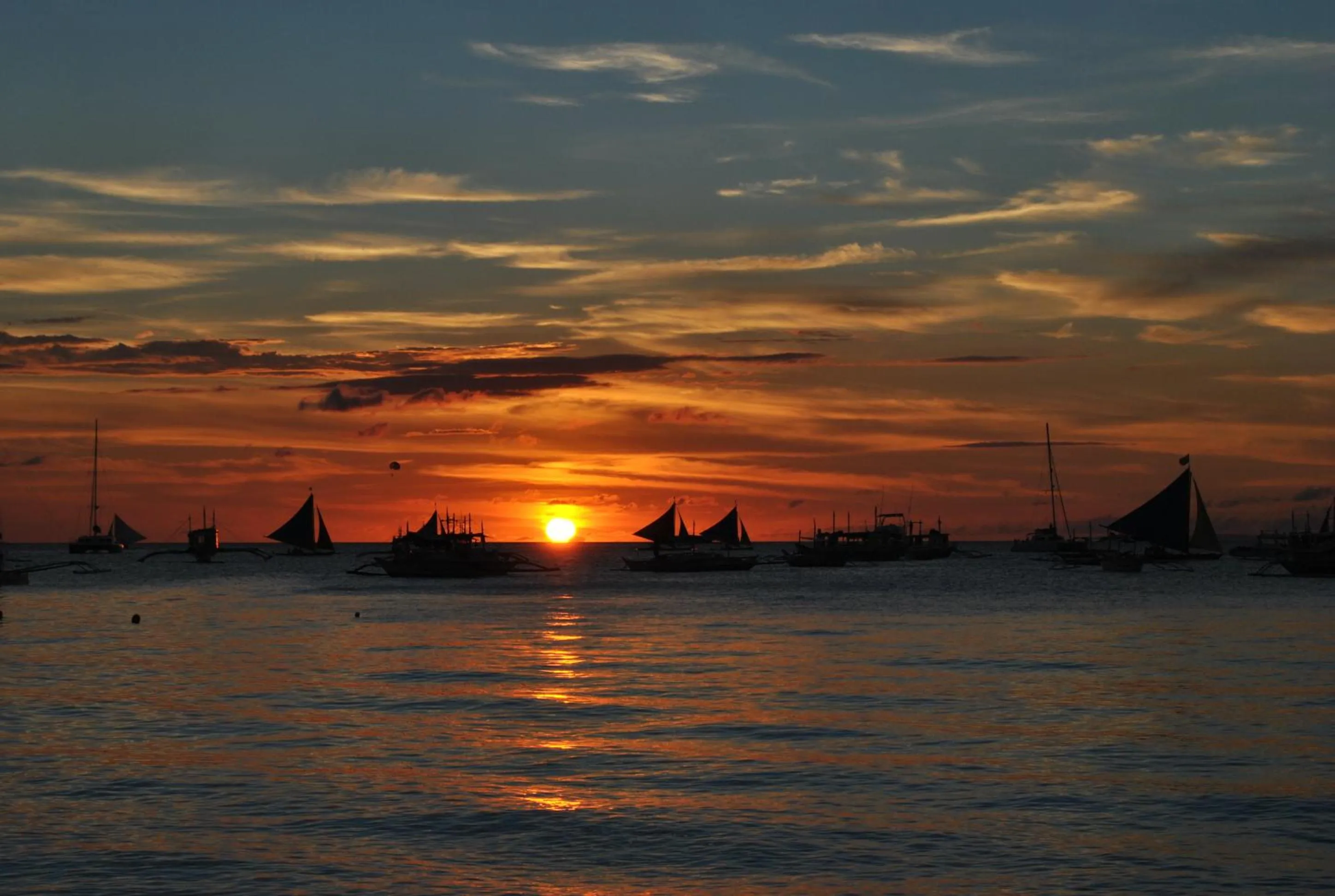 Sunset in Grand Blue Beach Hotel