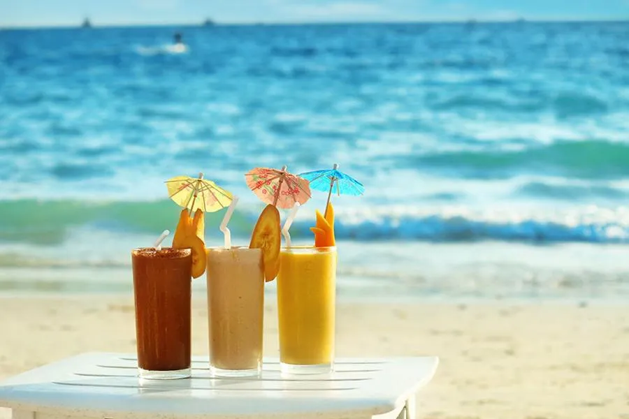 Drinks in Grand Blue Beach Hotel