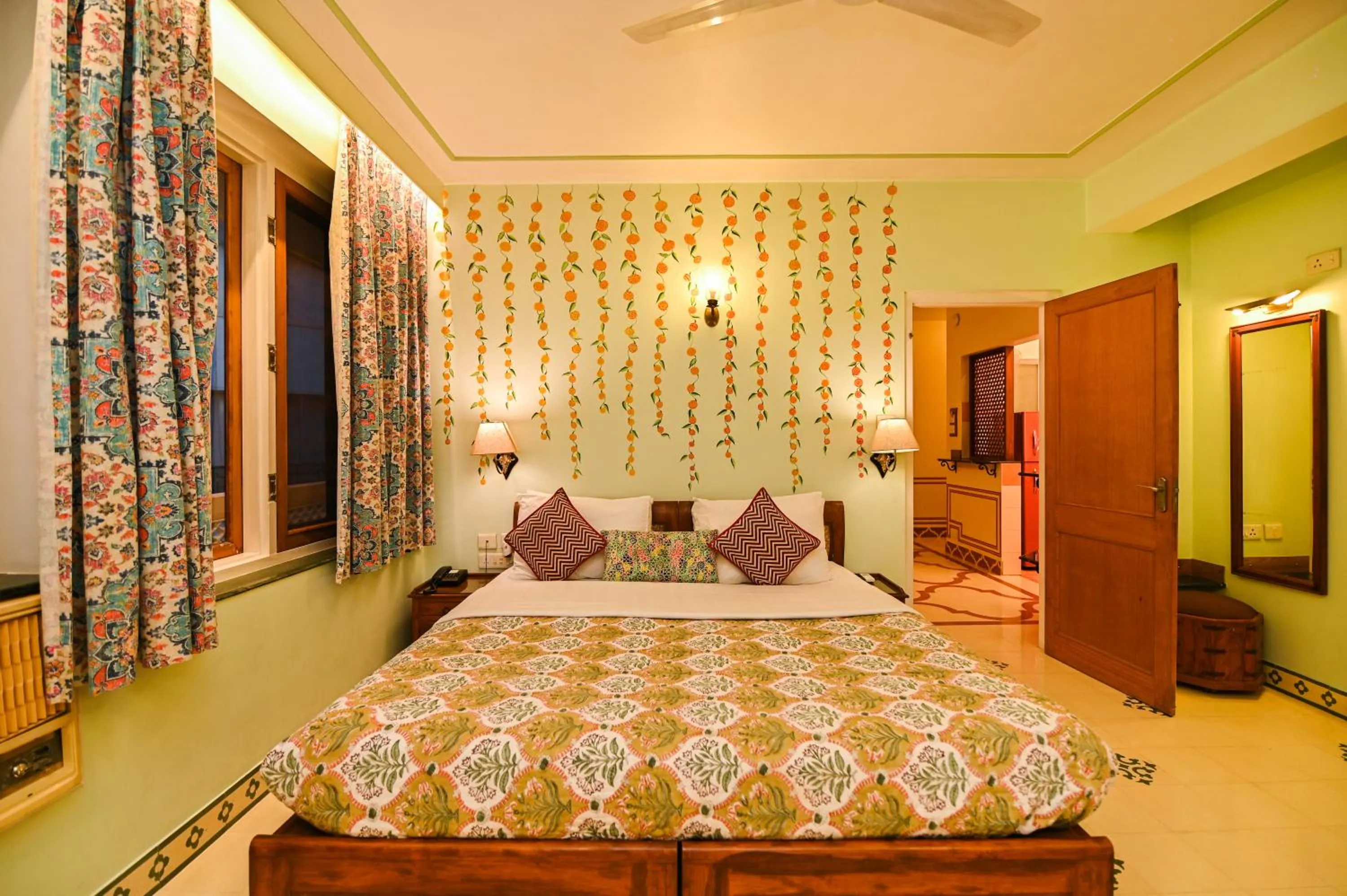 Photo of the whole room, Bed in Om Niwas Suite Hotel
