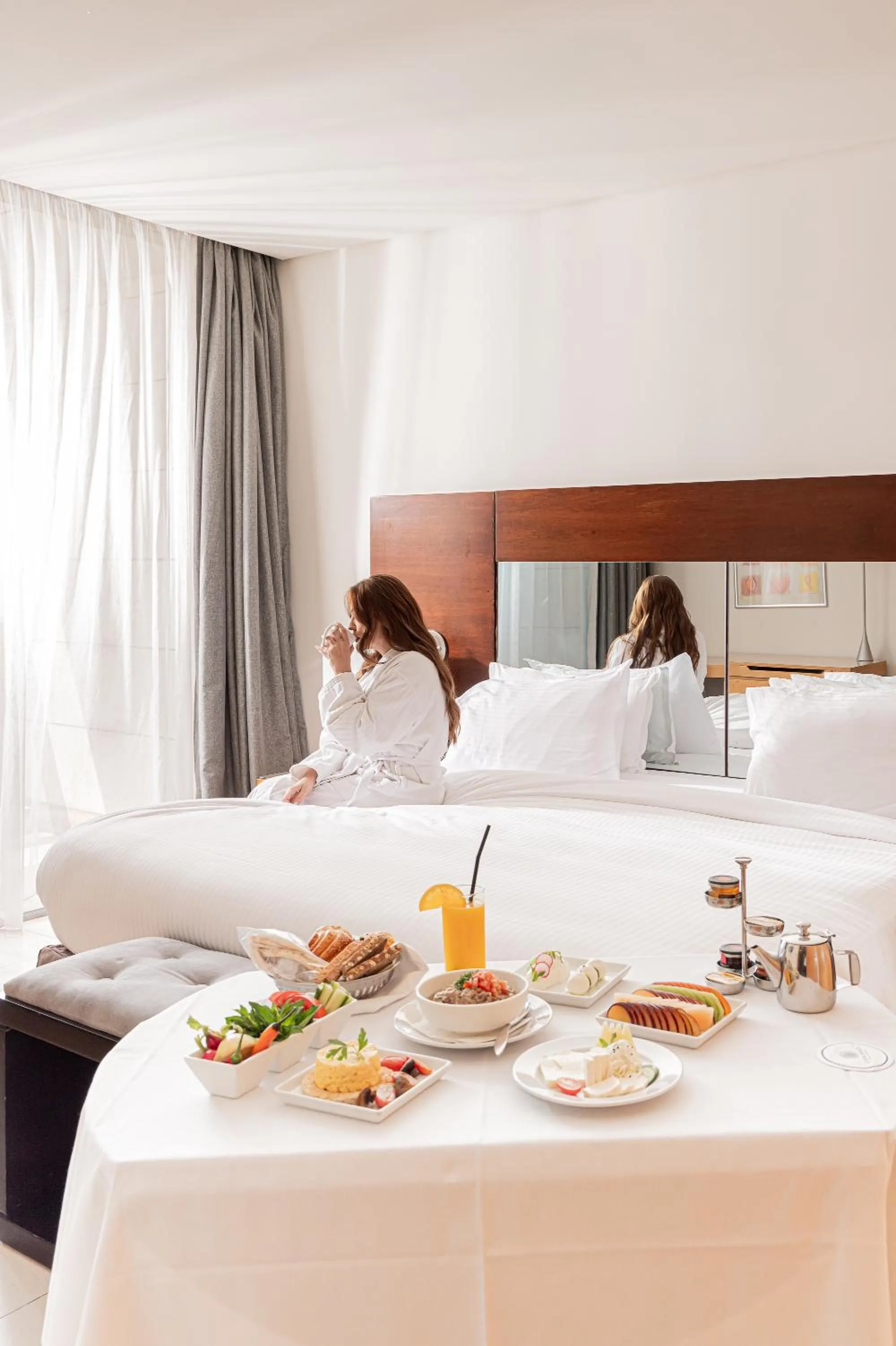 Bed in Coral Beach Hotel And Resort Beirut