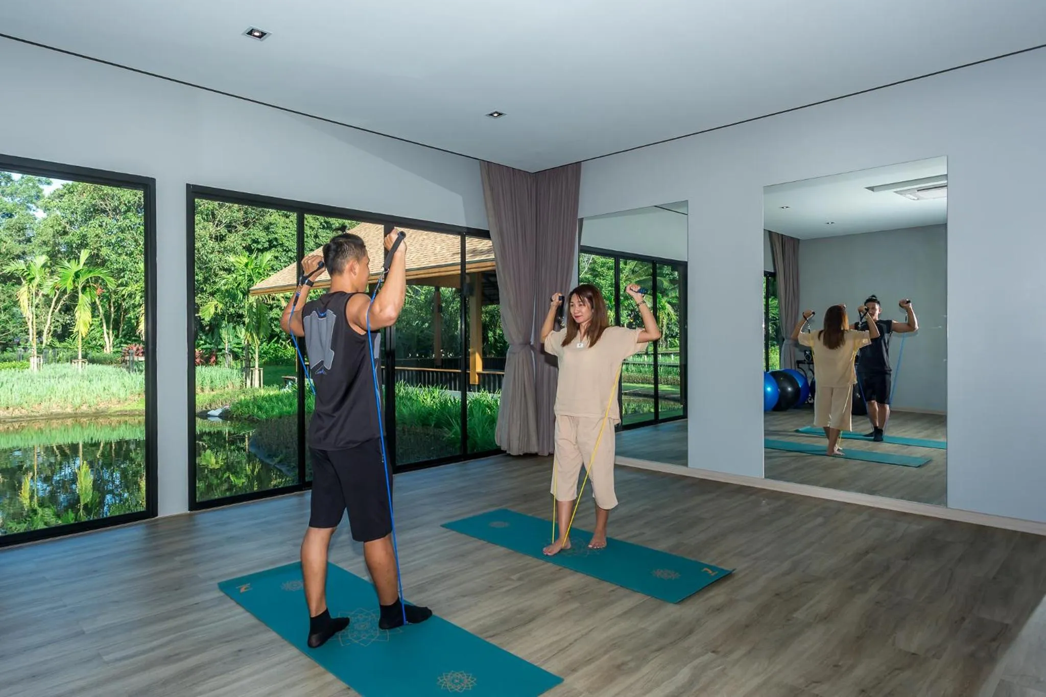 People in Tusita Wellness Resort