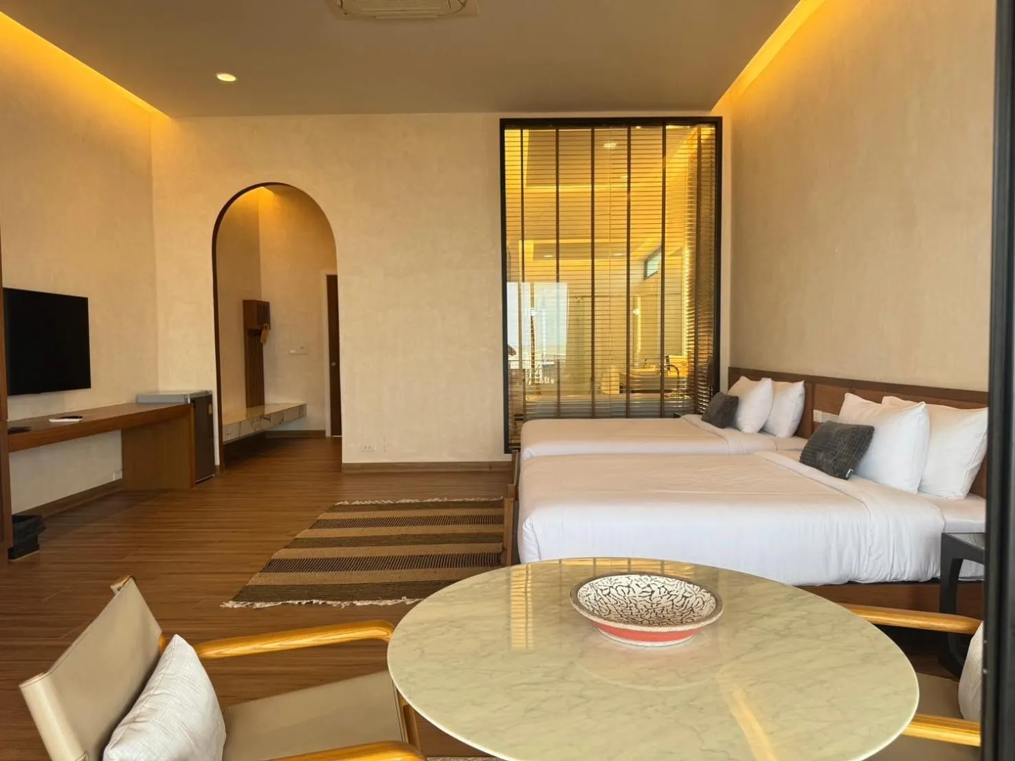 Seating area, Bed in Tusita Wellness Resort