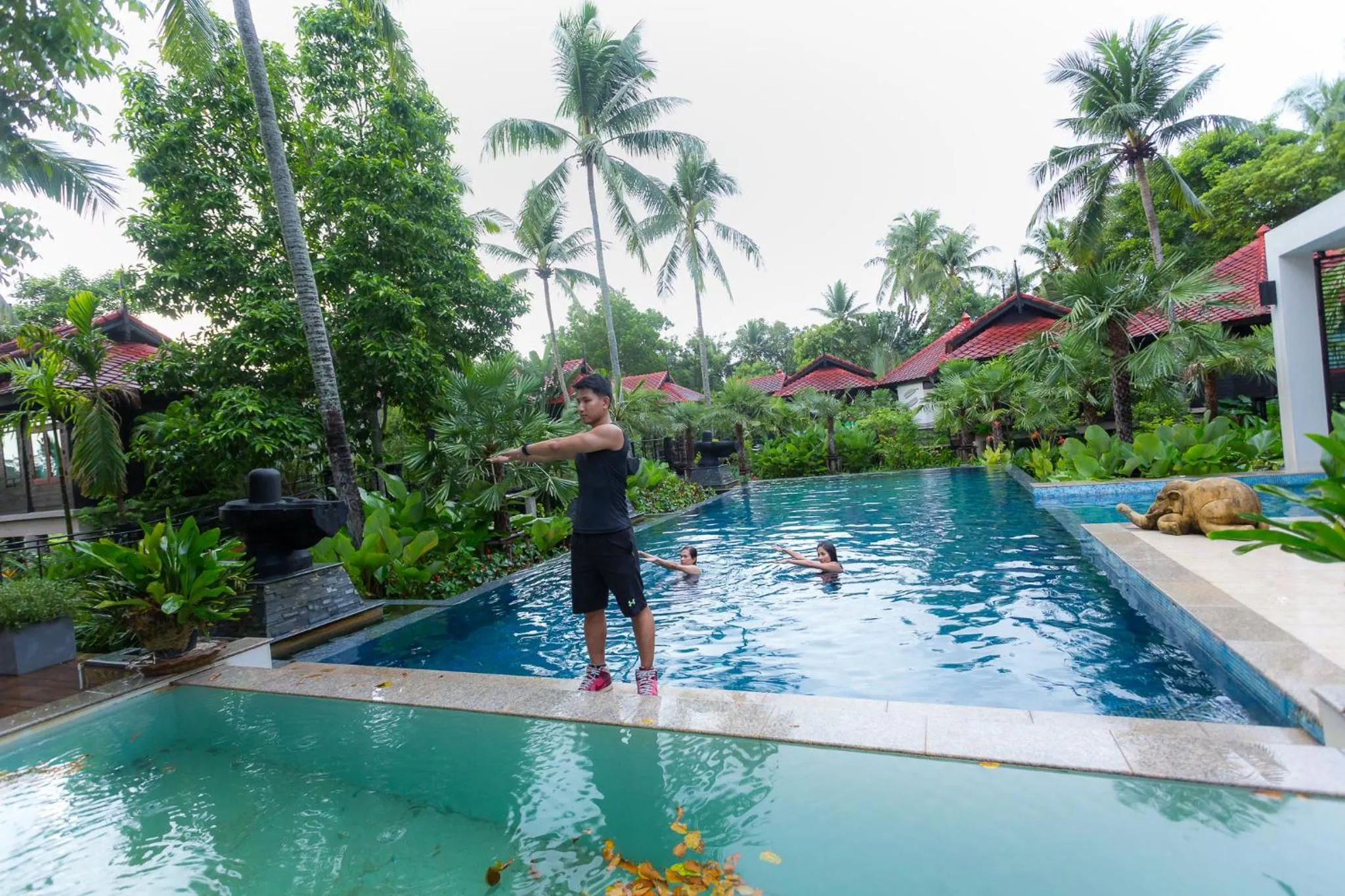 People in Tusita Wellness Resort