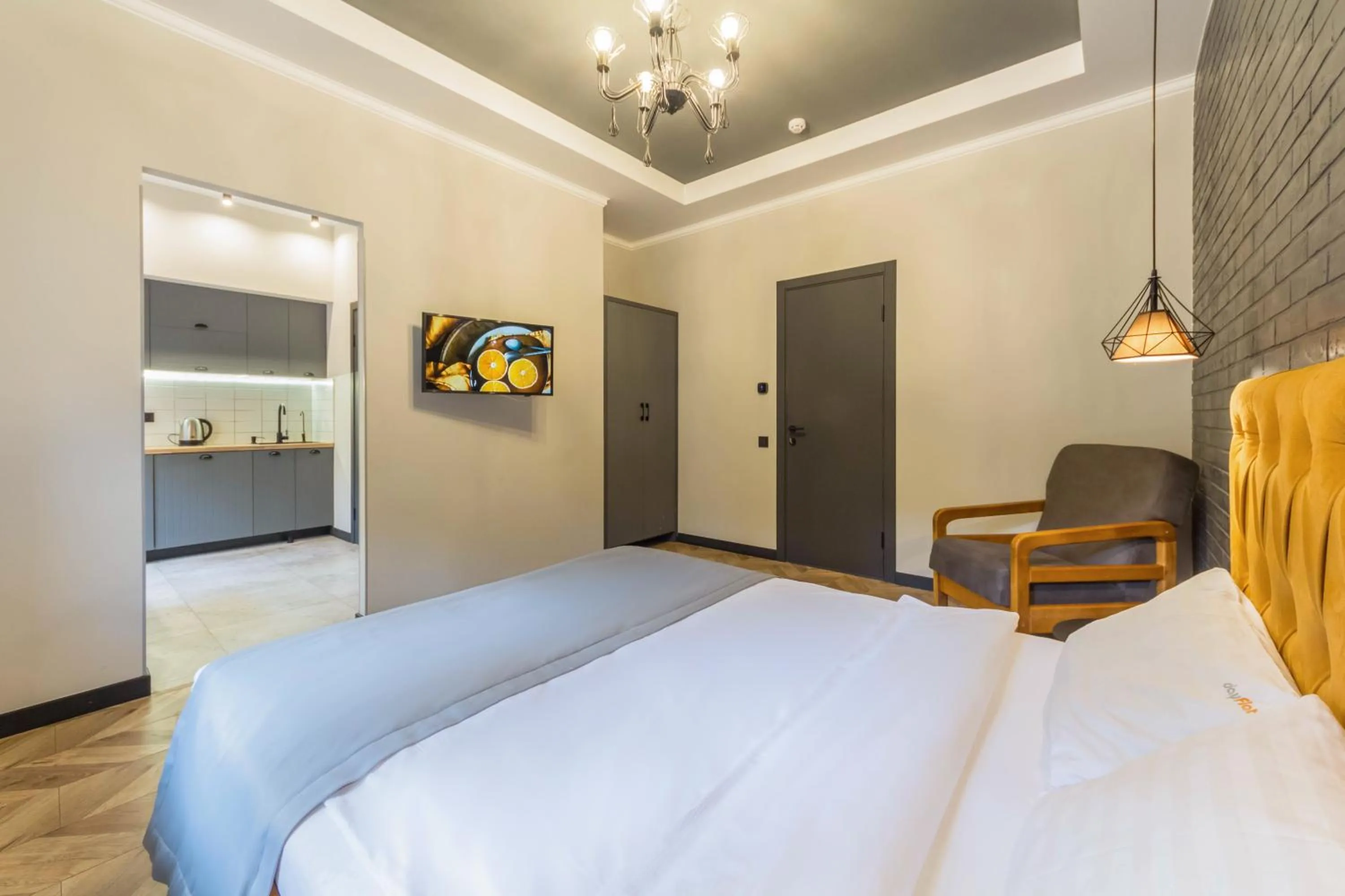 TV and multimedia, Bed in Central Dayflat Apartments