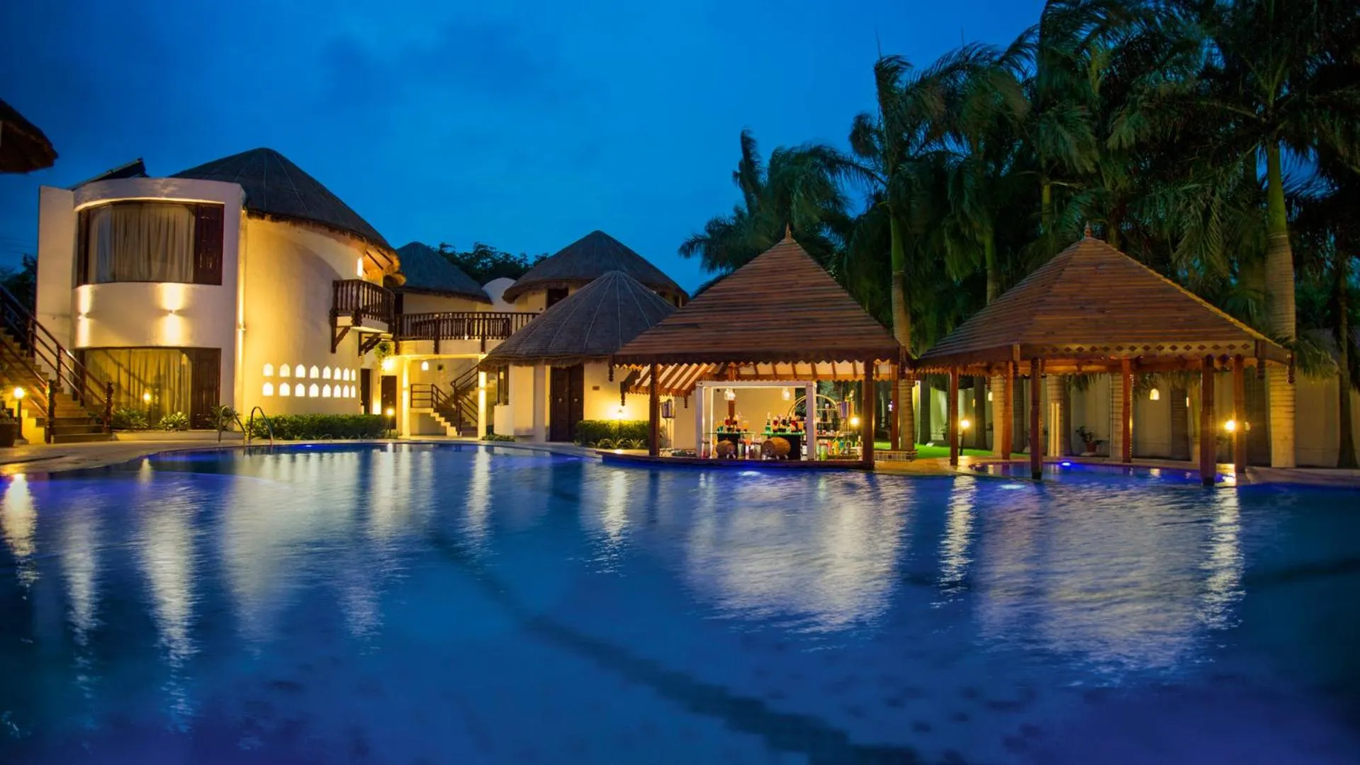 Swimming pool in Nirali Resorts