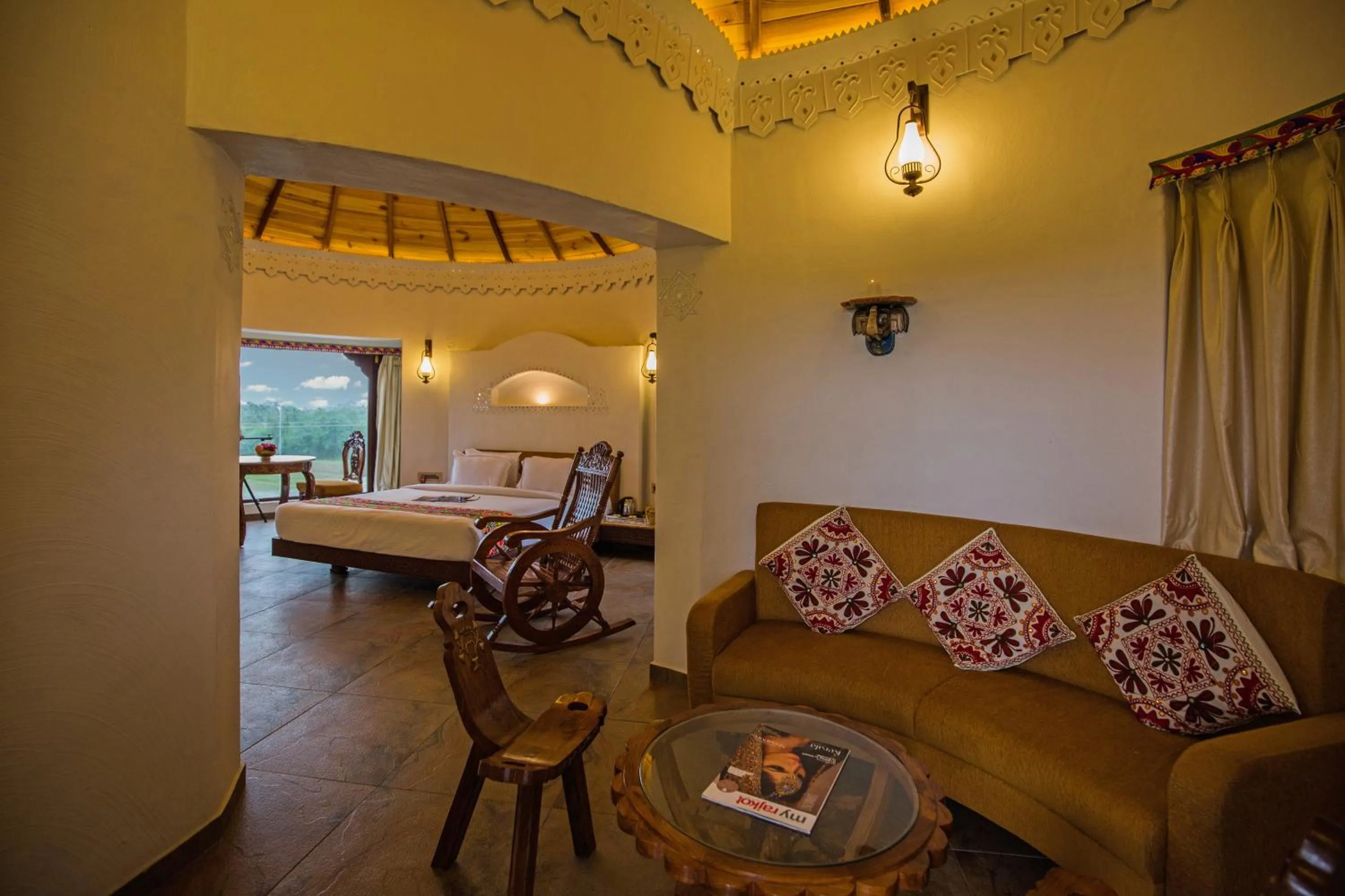 Living room in Nirali Resorts