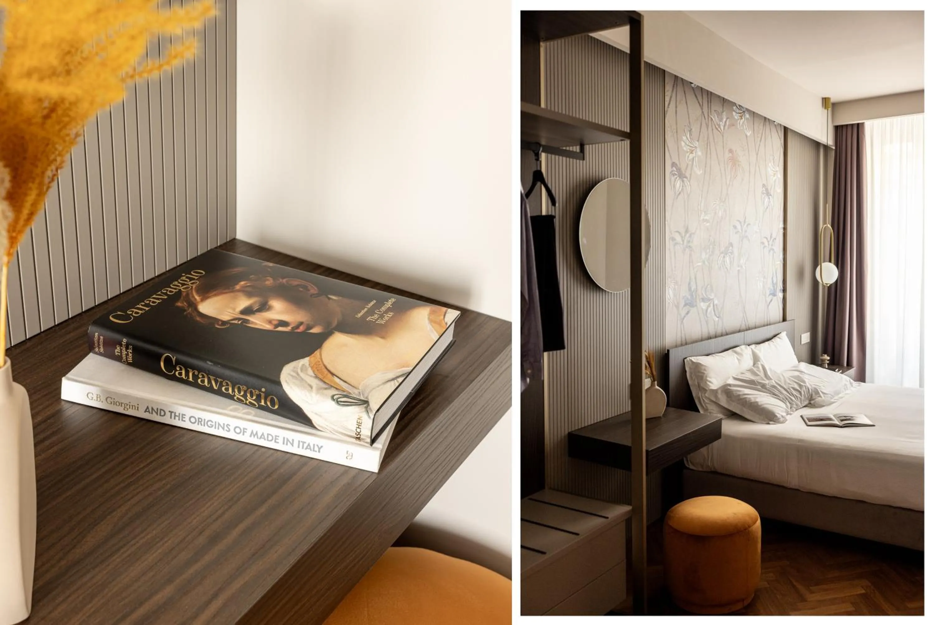 Decorative detail, Bed in Aramis Deluxe Rooms