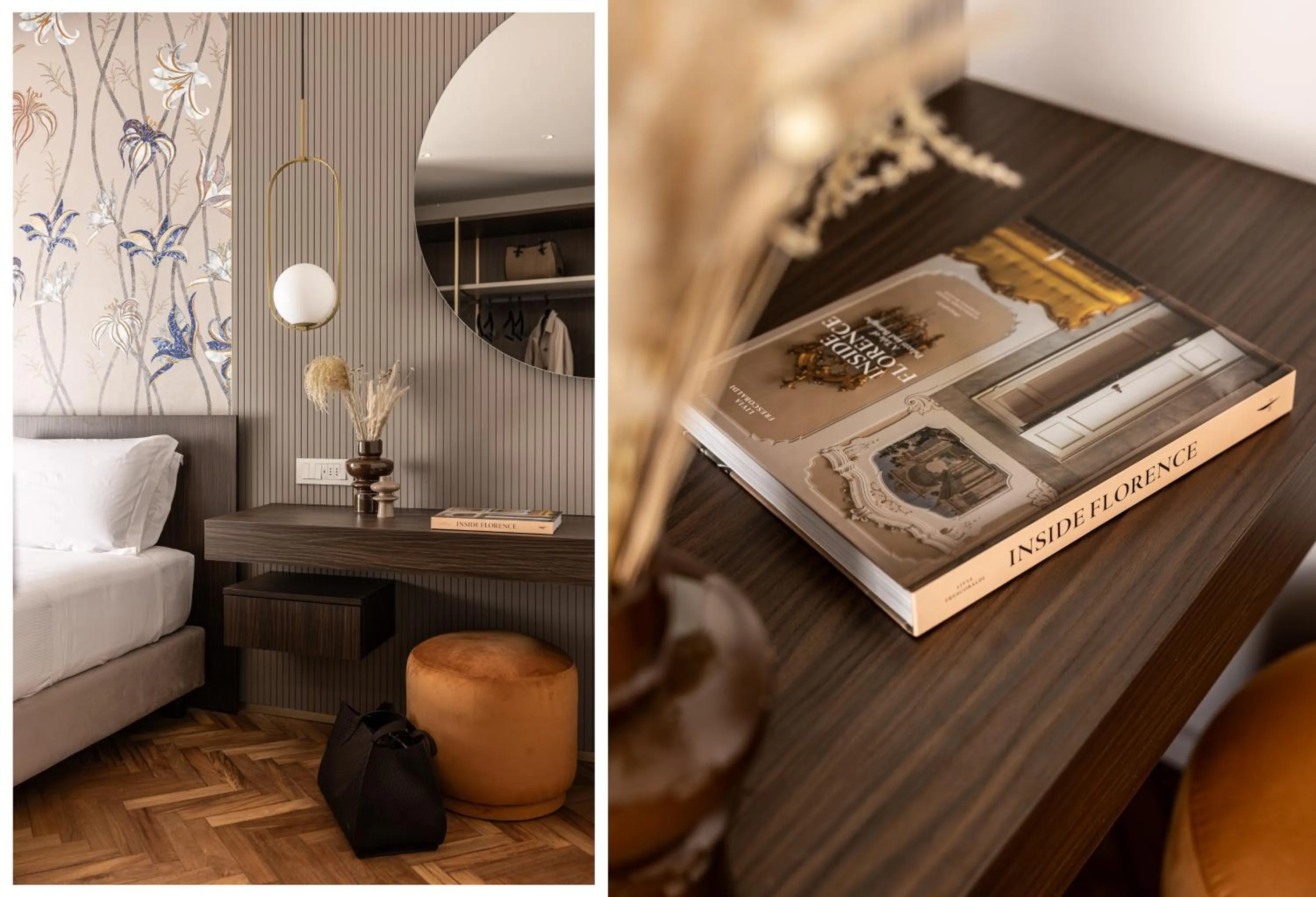 Decorative detail, Bed in Aramis Deluxe Rooms